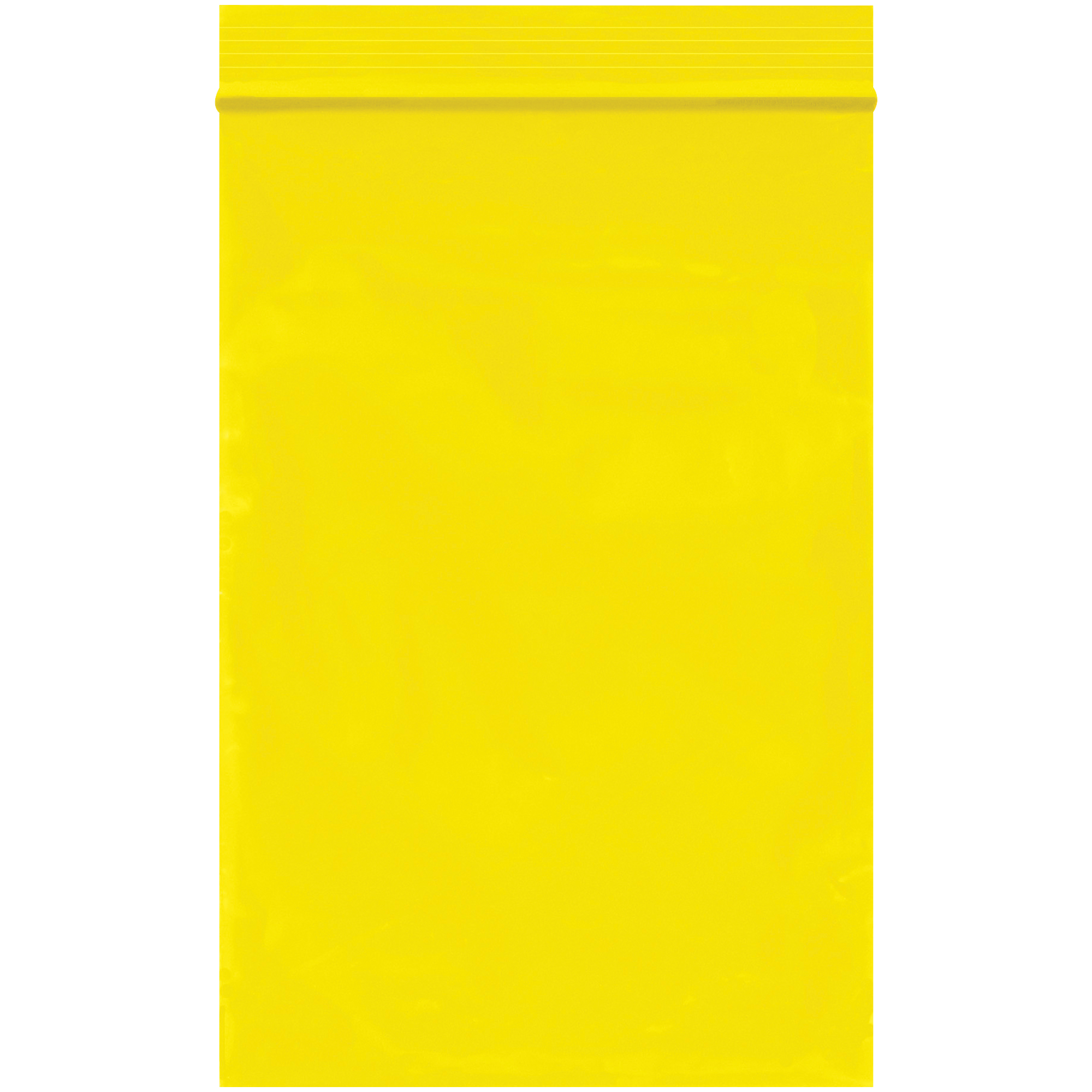 Reclosable 2 Mil Poly Bags, 4" x 6", Yellow, 1000/Case