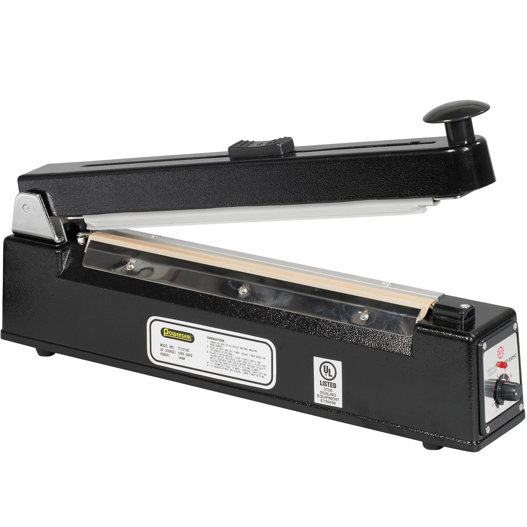 Impulse Hand Sealers. 12" x 1/16", 1 Each