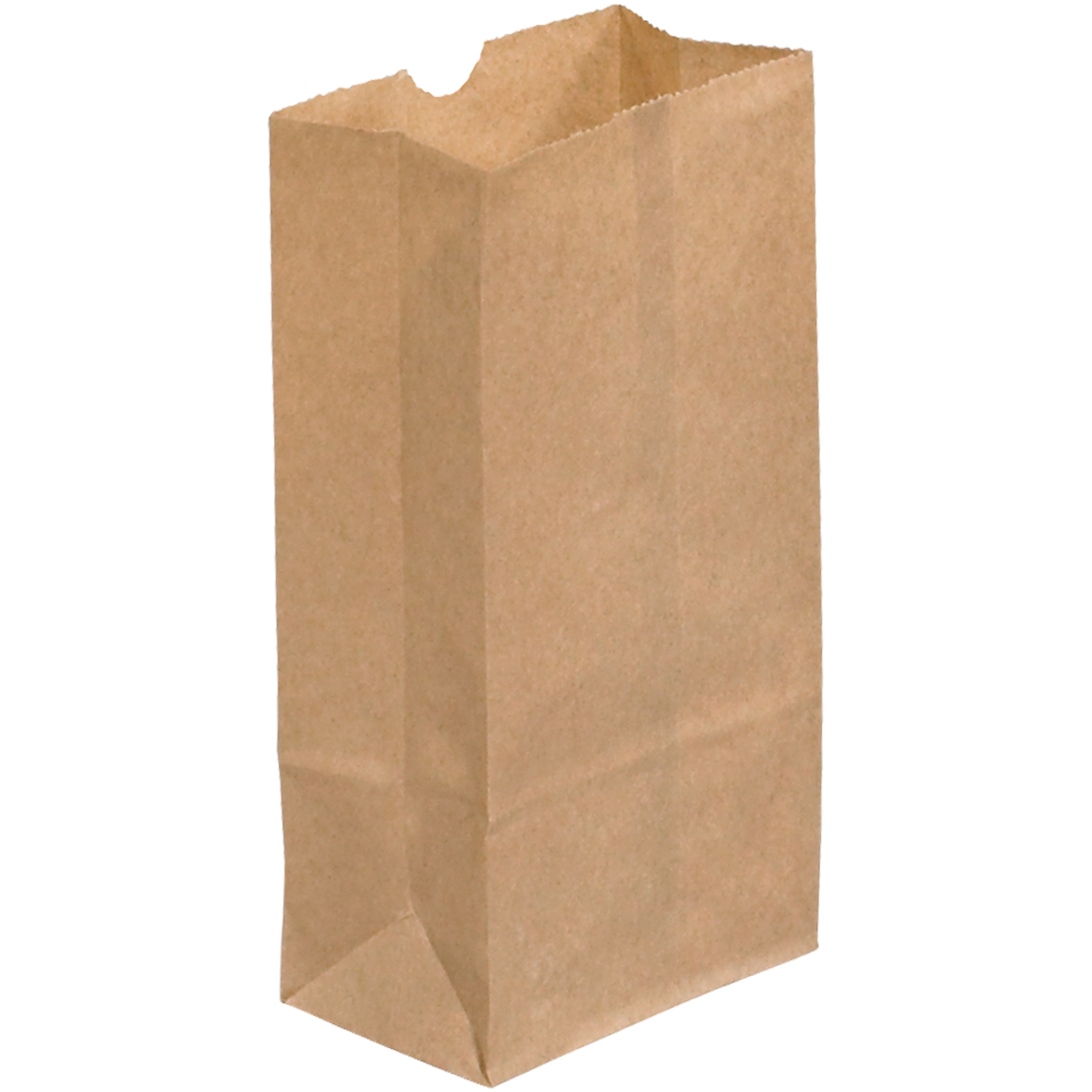 Grocery Bags, 3" x 1 7/8" x 5 7/8", Kraft, 500/Case