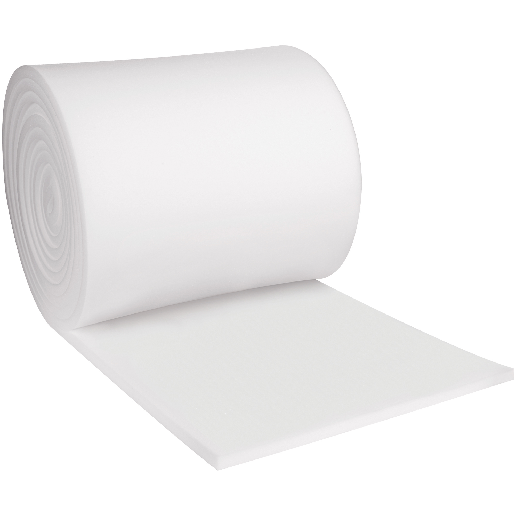 Soft Foam Roll, 1" x 24" x 36', White, 1/Each