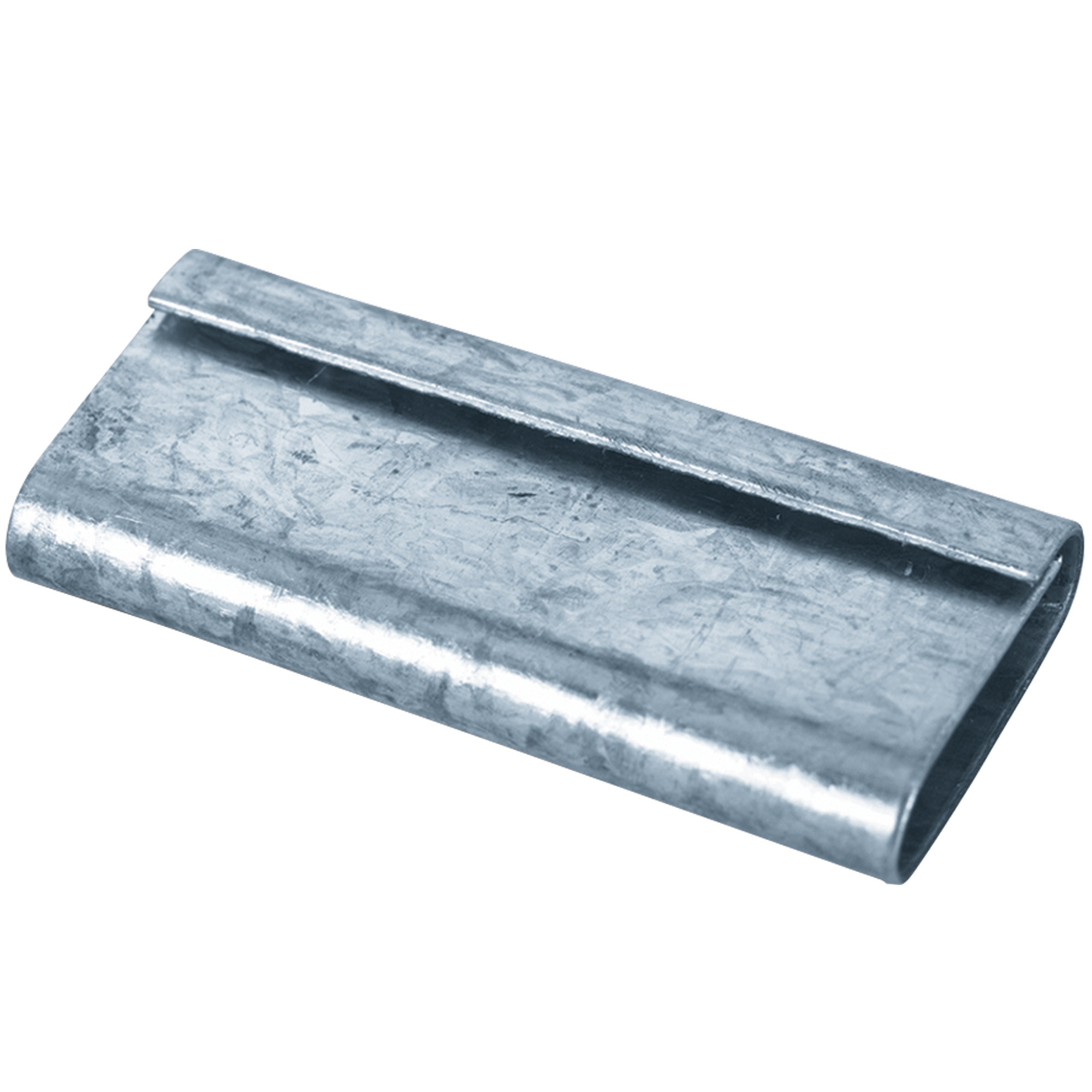 Metal Poly Strapping Seals, Closed Thread On, 1/2", Silver, 1000/Case