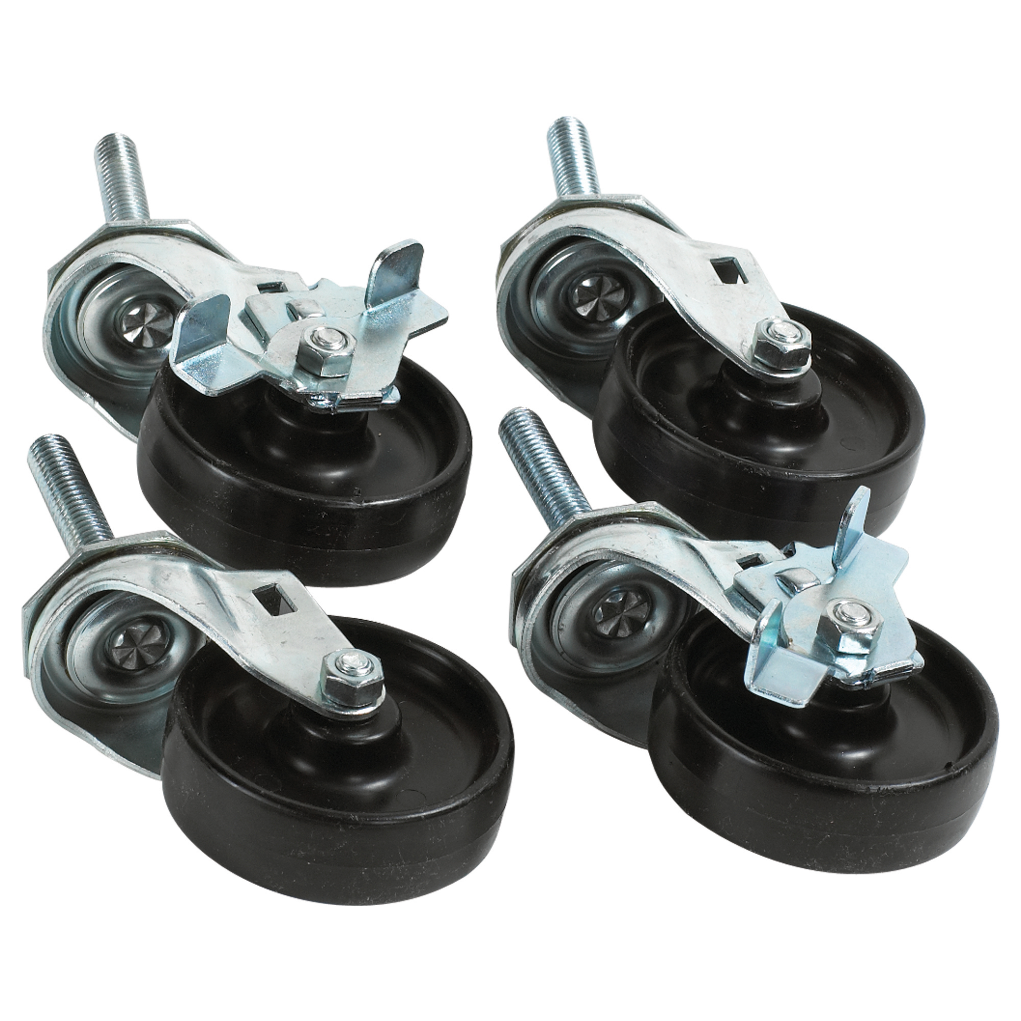 Casters for Vertical Roll Paper Cutter, Black, 4/Each