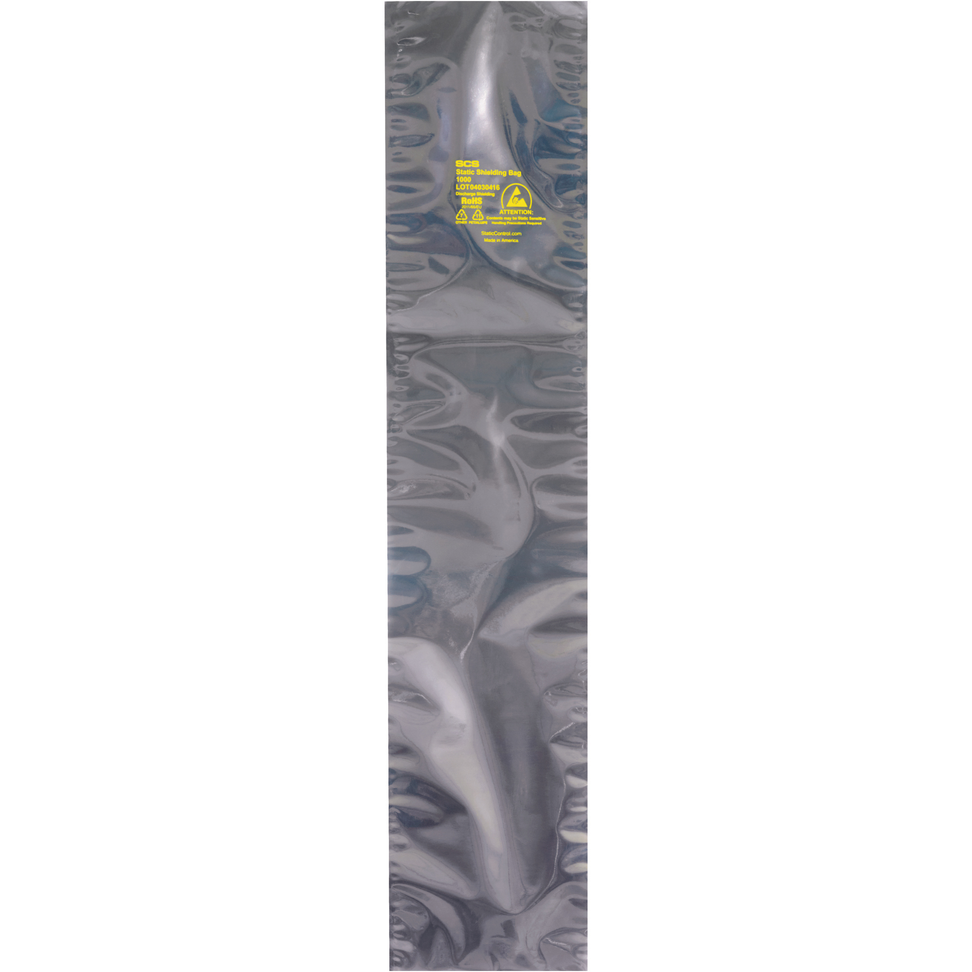 Open End Static Shielding Bags, 10" x 30", Transparent, 100/Case