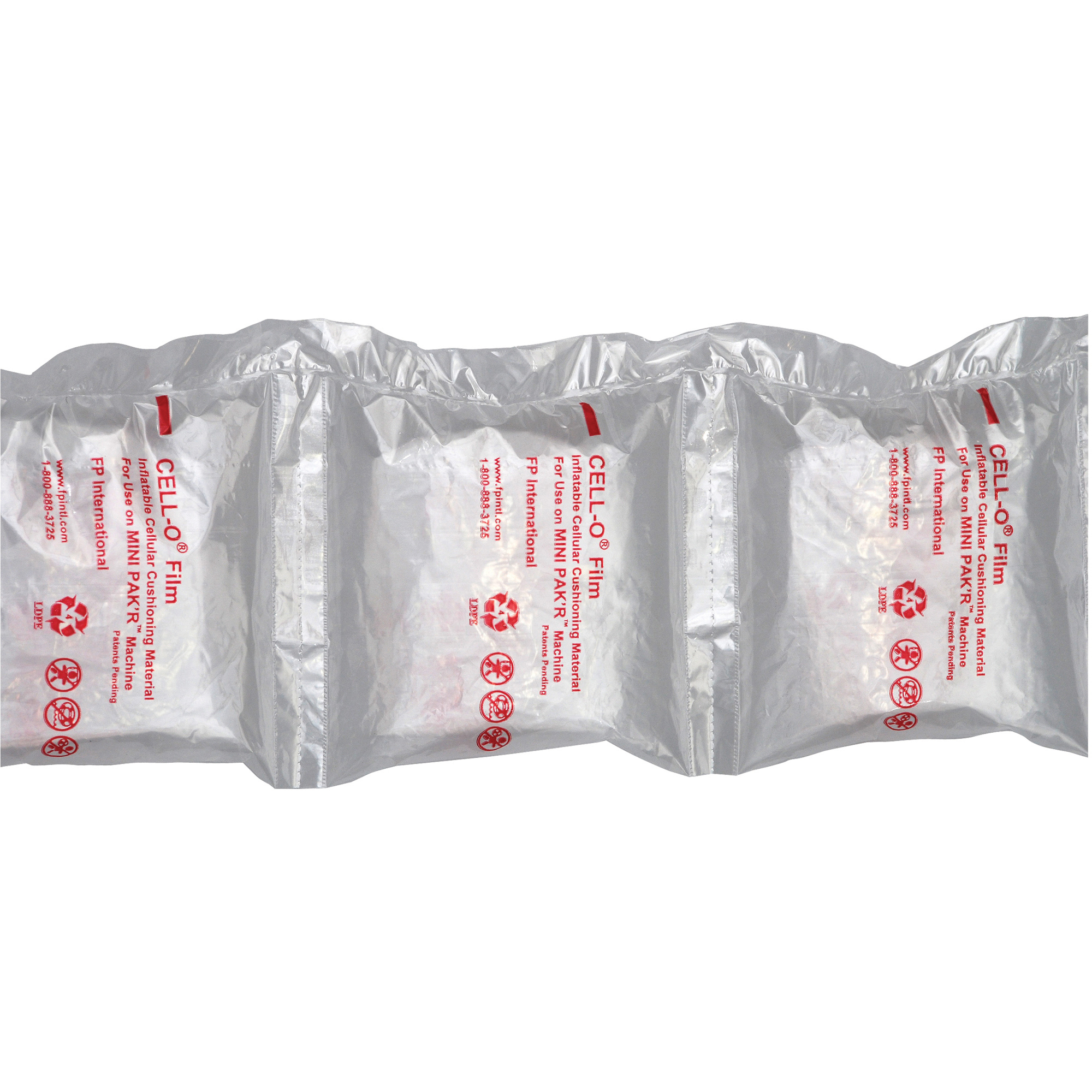 MINI PAK'R™ Air Pillows, 8" x 8", Clear, 2/Case