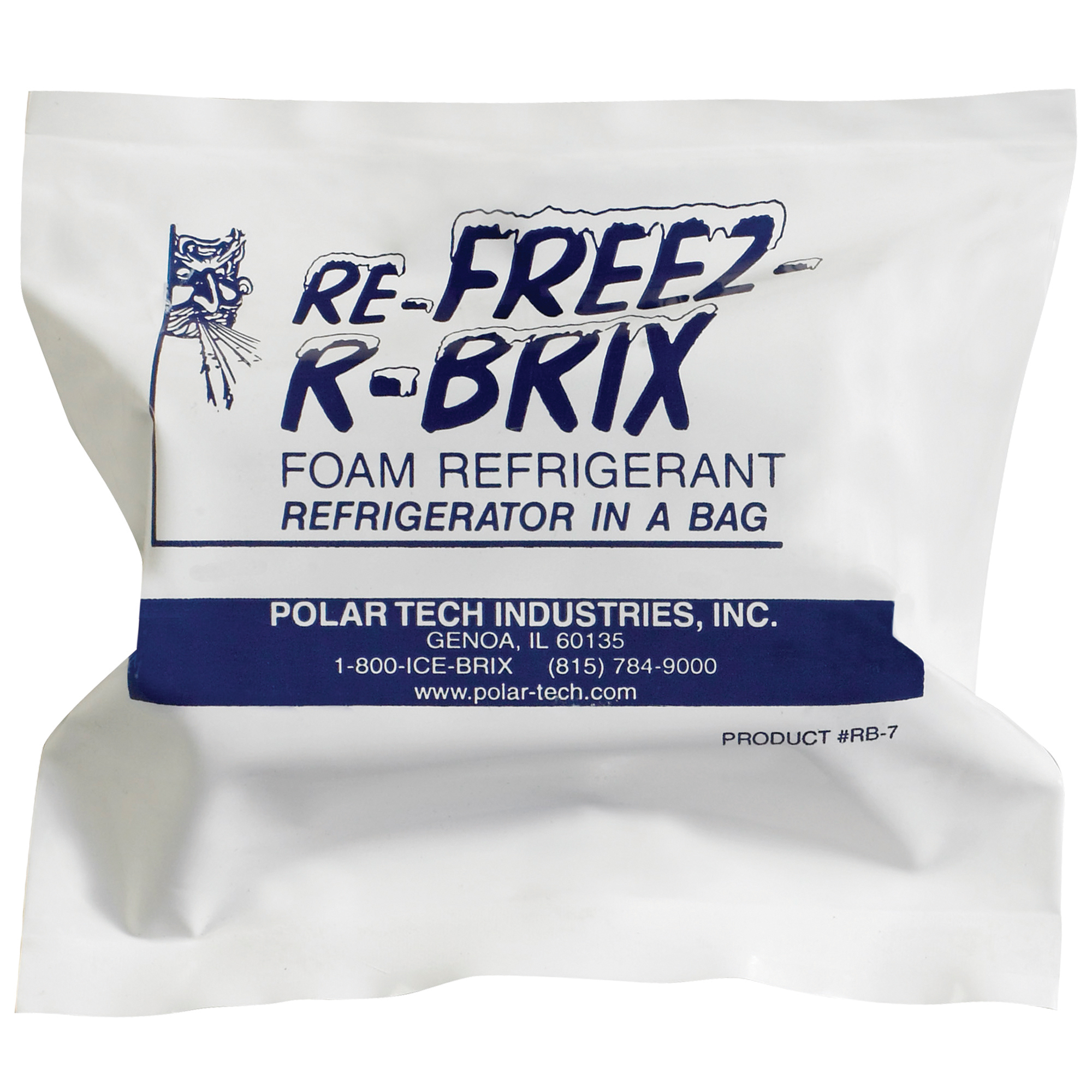 Re-Freez-R-Brix™ Cold Bricks, 4 1/2" x 2" x 1 1/2", White, 48/Case