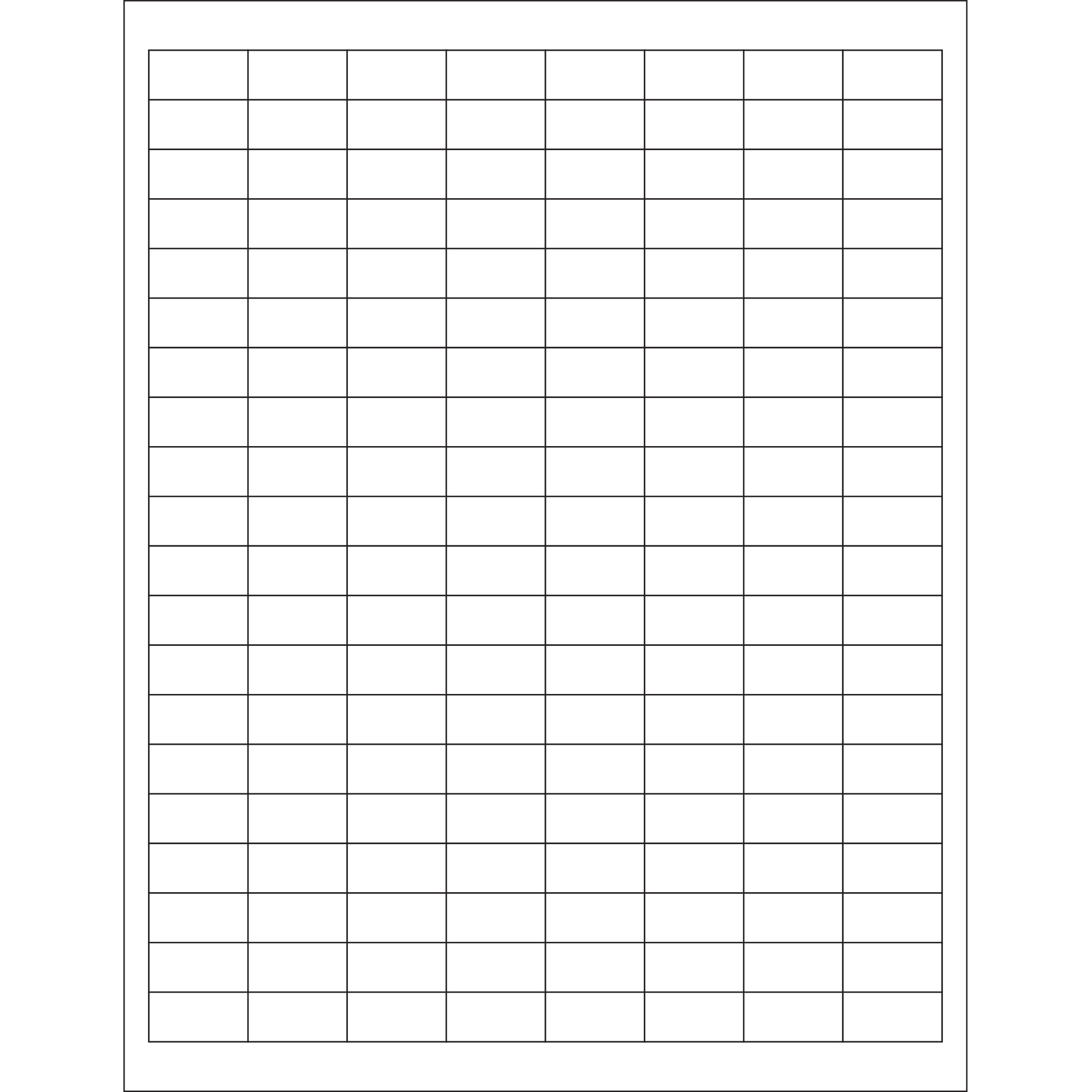 1 x 1/2" White Rectangle Laser Labels 100 SHEETS