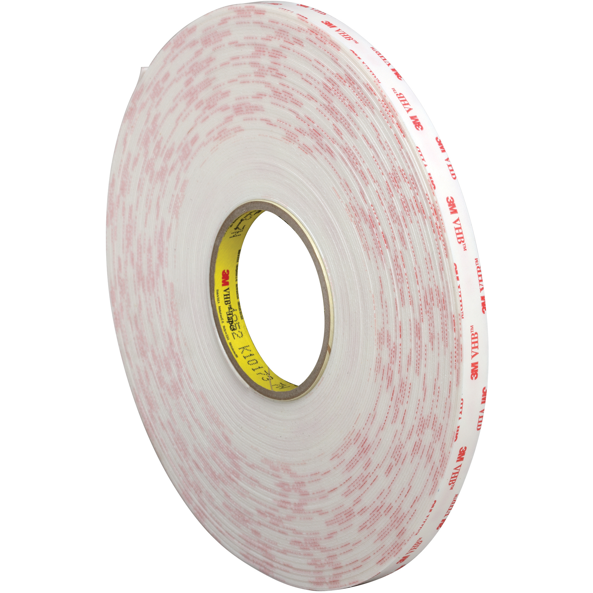 3M™ 4945 VHB™ Tape, 45.0 Mil, 1/2" x 5 yds., White, 1/Case