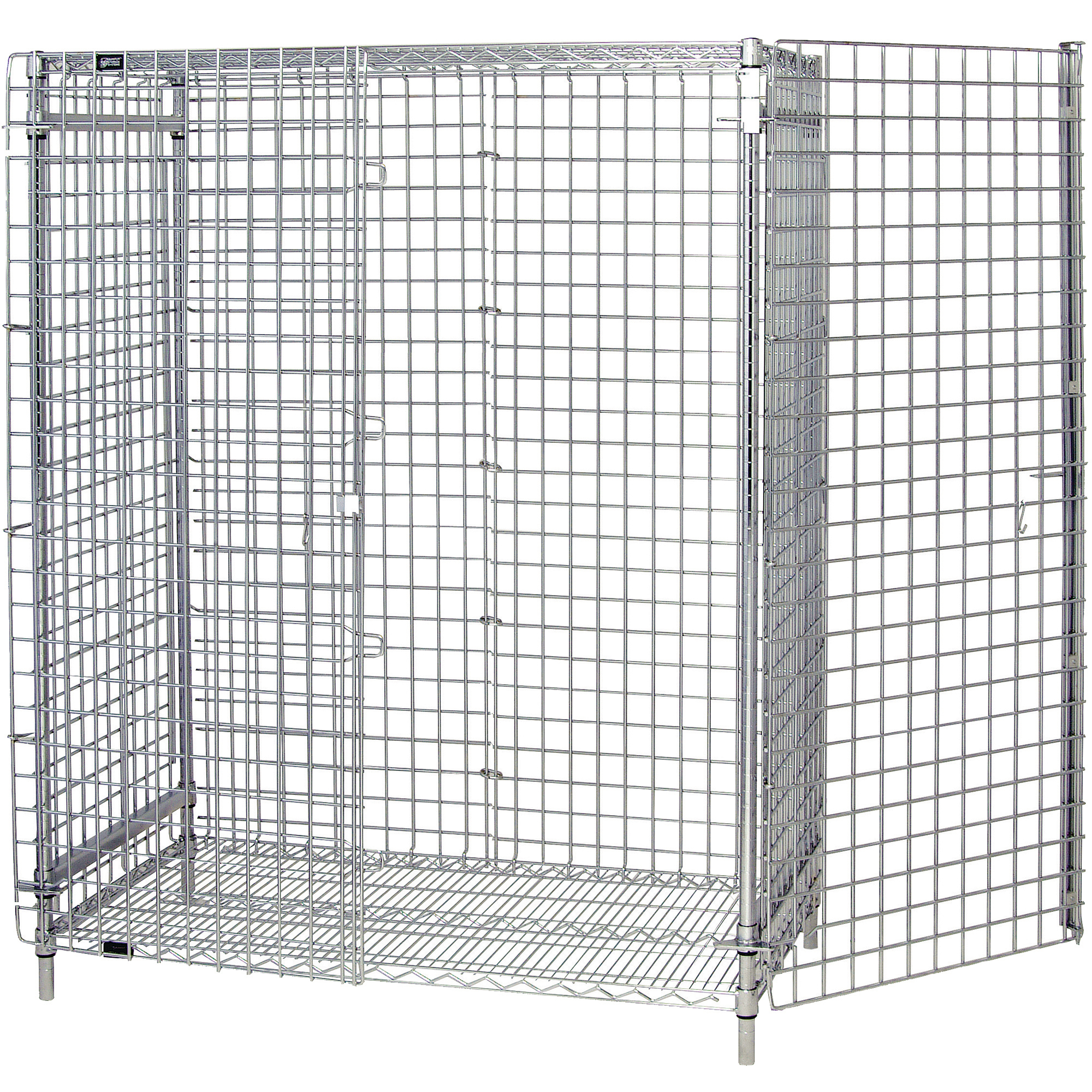 Security Cart Doors, 60" x 24", Chrome, 1/Case