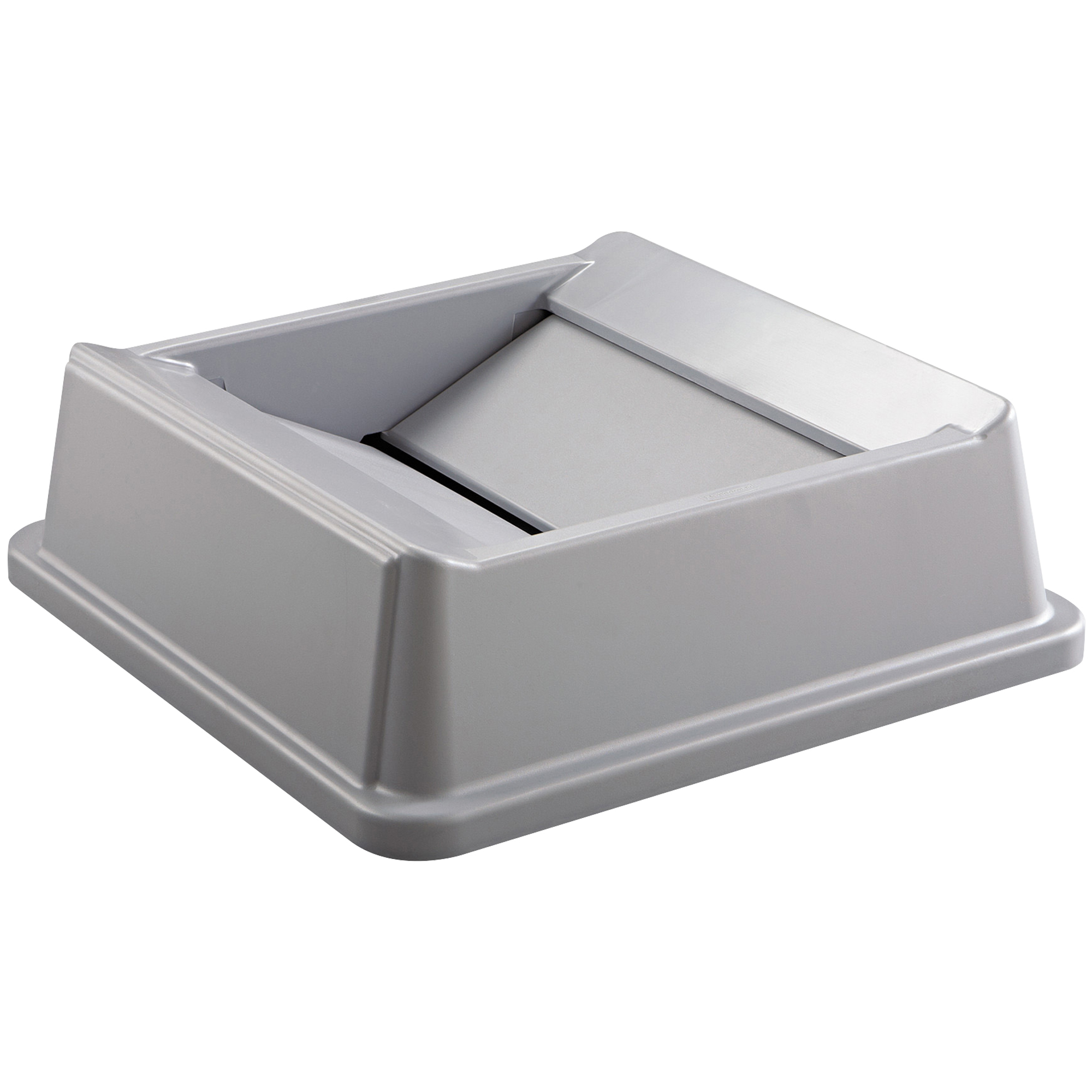 Rubbermaid® Hands-Free Trash Can Lid, 35 Gallon, 20" x 20" x 6", Gray, 1/Each