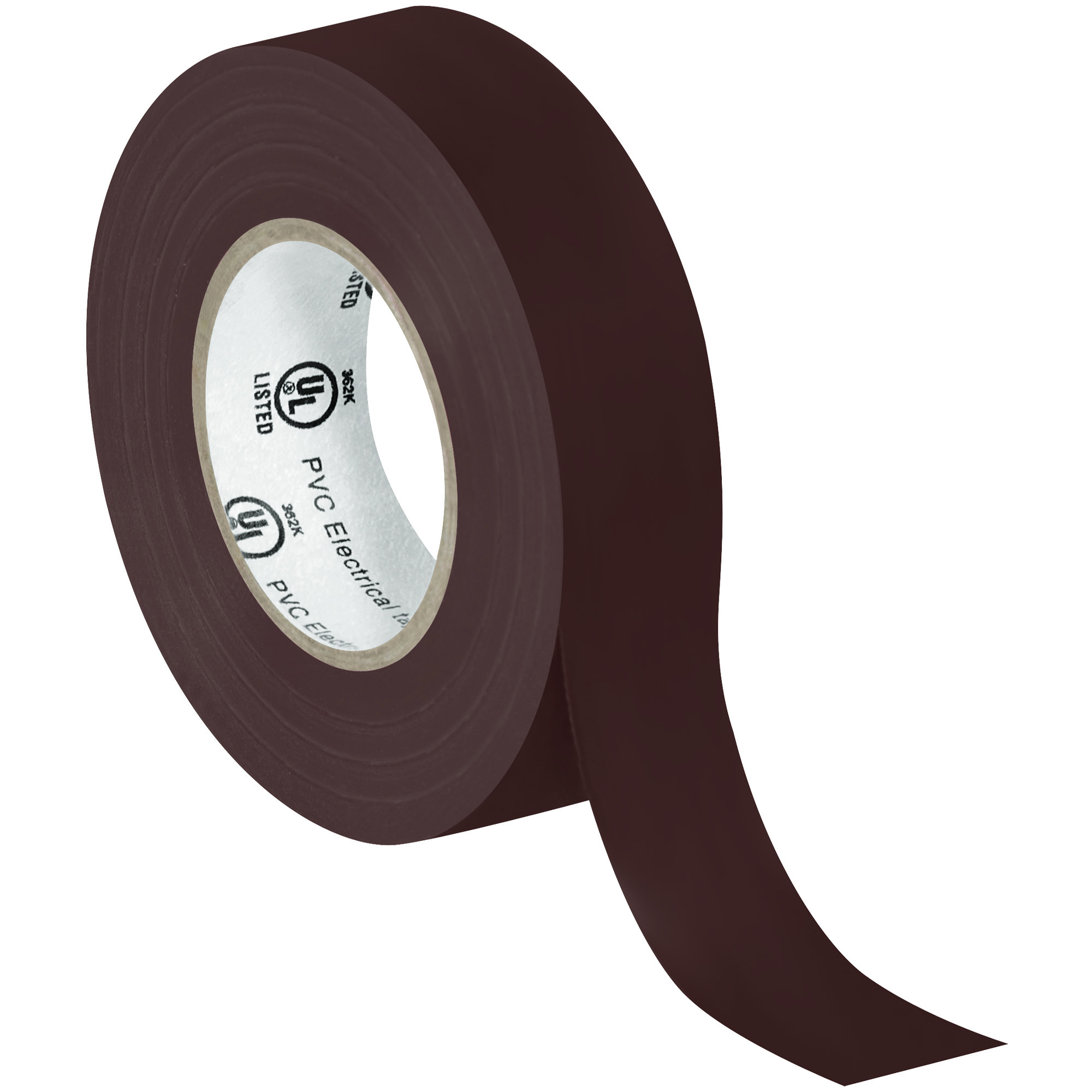 Electrical Tape, 7.0 Mil, 3/4"x 20 yds., Brown, 10/Case