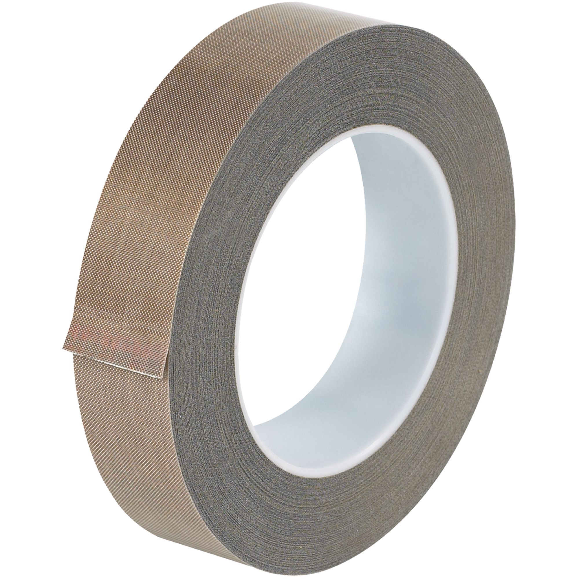 PTFE Glass Cloth Tape, 3 Mil, 1" x 18 yds., Brown, 1/Case