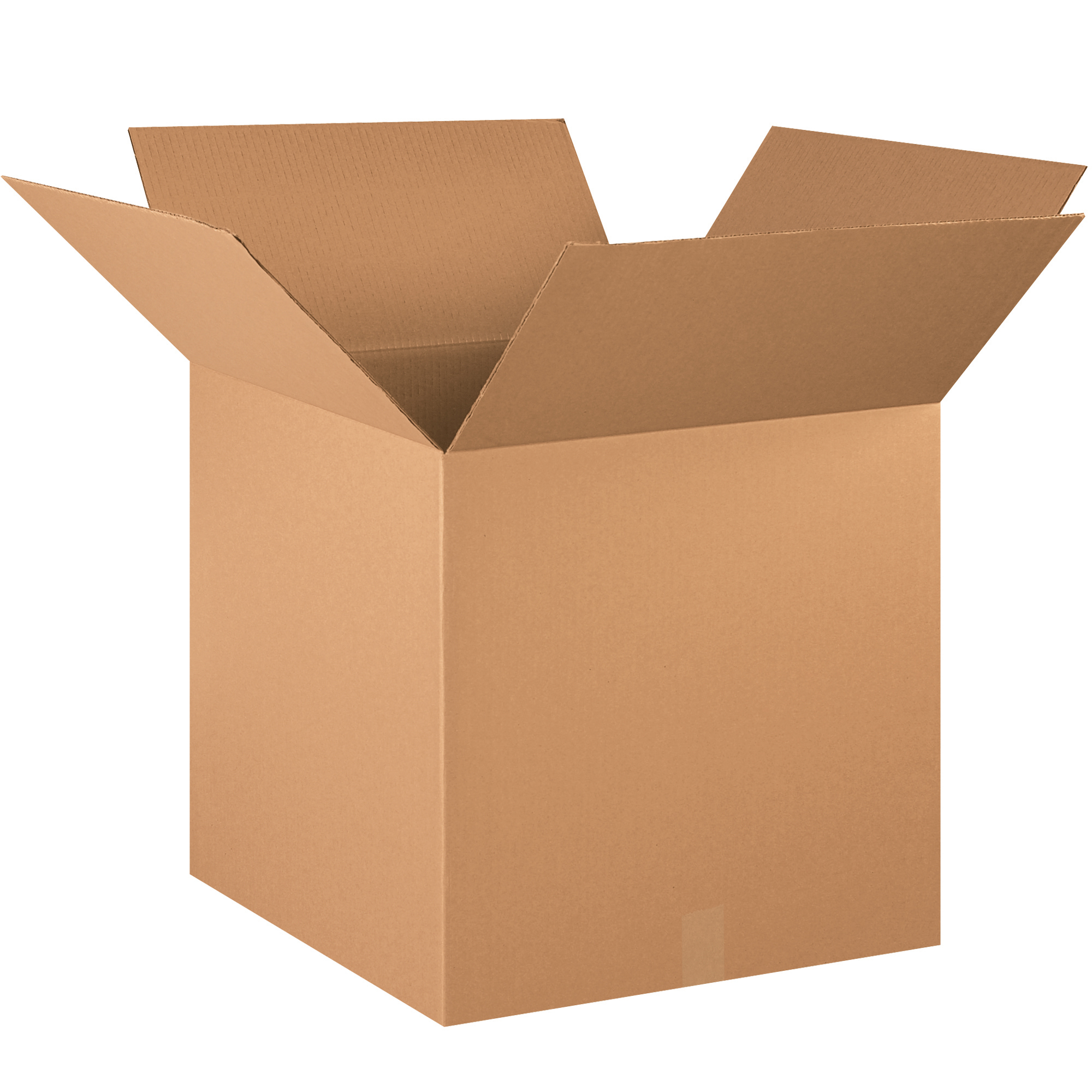 Corrugated Boxes, 20" x 20" x 20", Kraft, 10/Bundle; 120/Skid