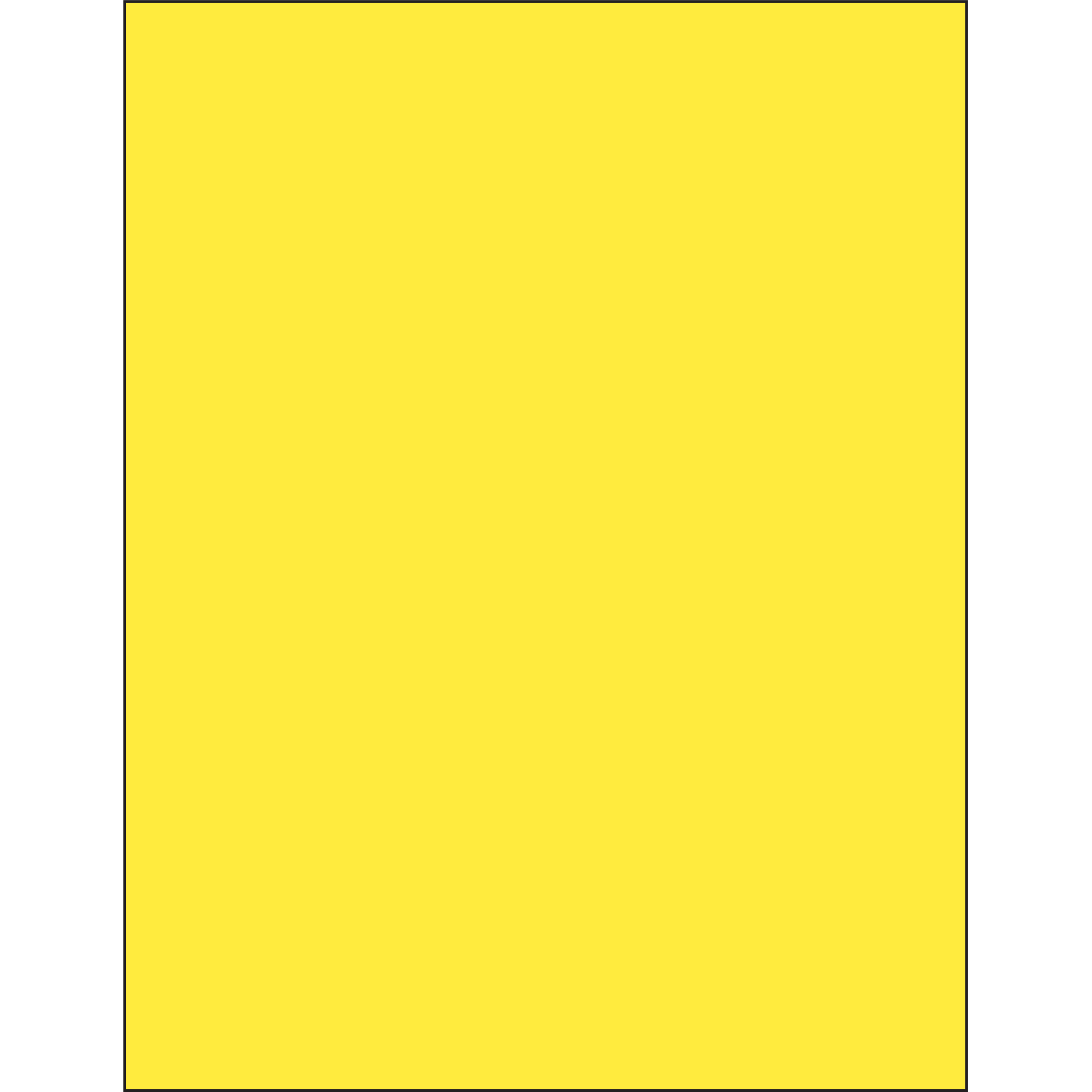 8 1/2 x 11" Yellow Rectangle Laser Labels 100 SHEETS