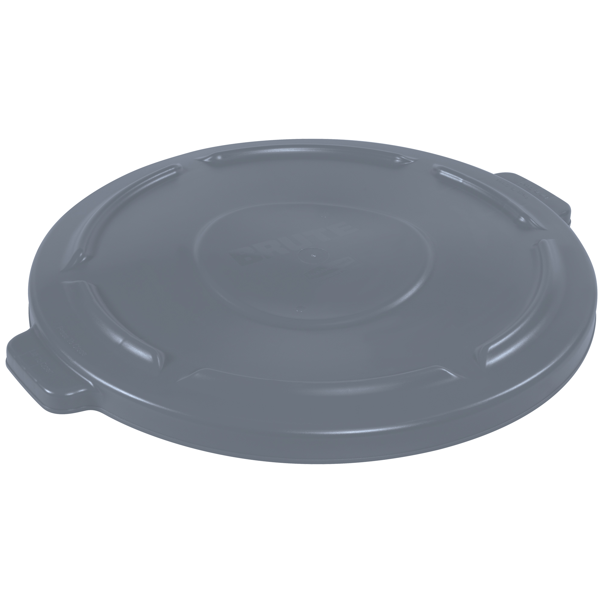 Rubbermaid® Brute® Flat Trash Can Lid, 44 Gallon, 2" x 25", Gray, 1/Each