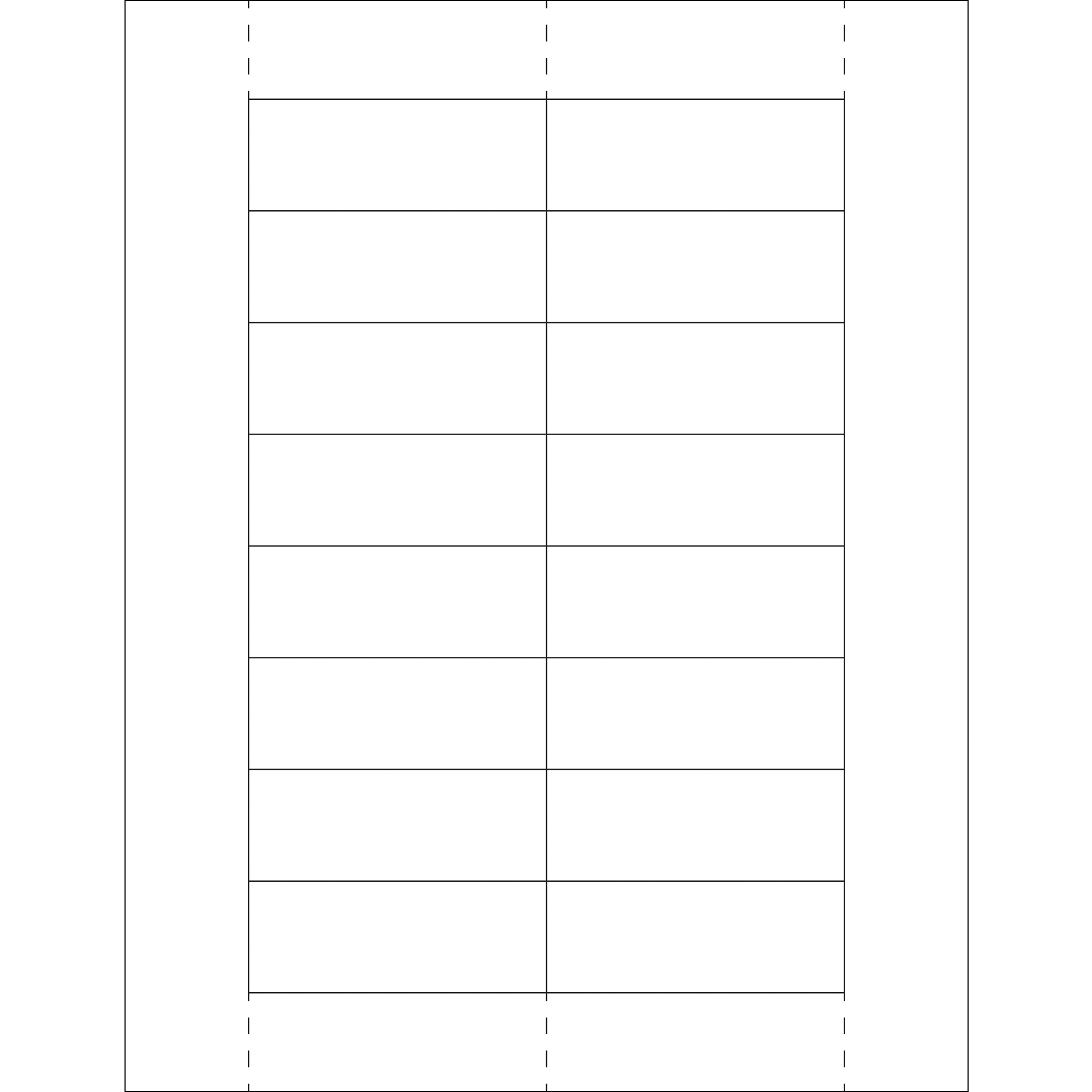 Plastic Label Holder Insert Cards, 1 1/8" x 3", White, 800/Case