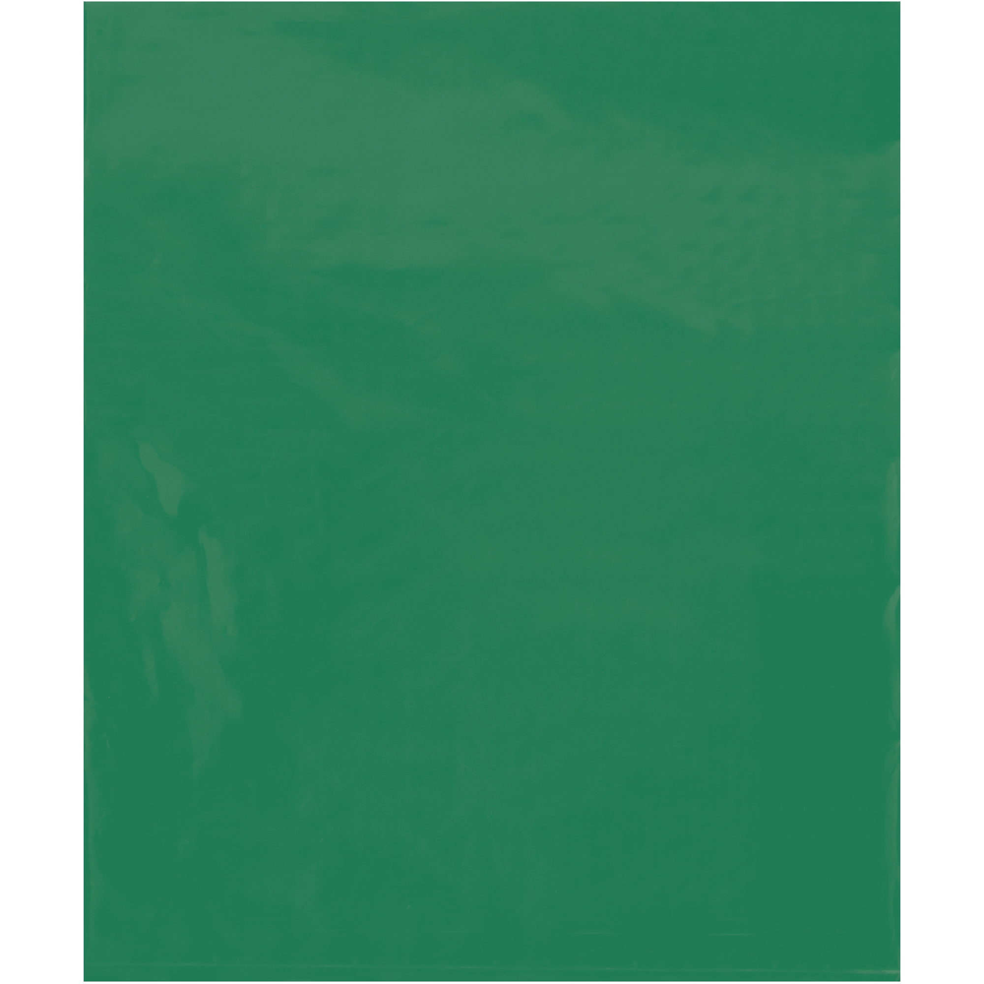 Flat Poly Bags, 2 Mil, 15" x 18", Green, 1000/Case