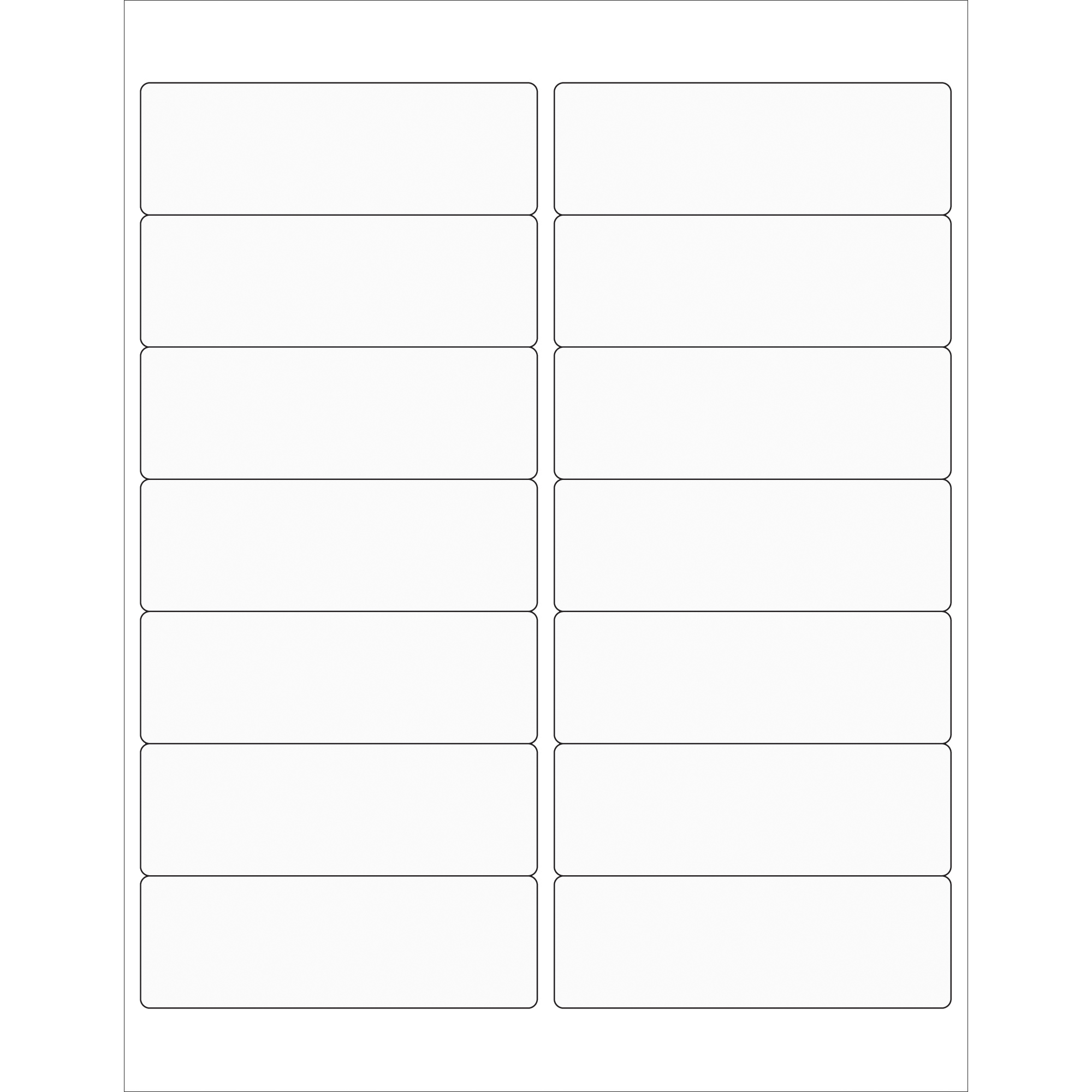 Tape Logic® Rectangle Laser Labels, 4" x 1 1/3", Clear, 1400/Case