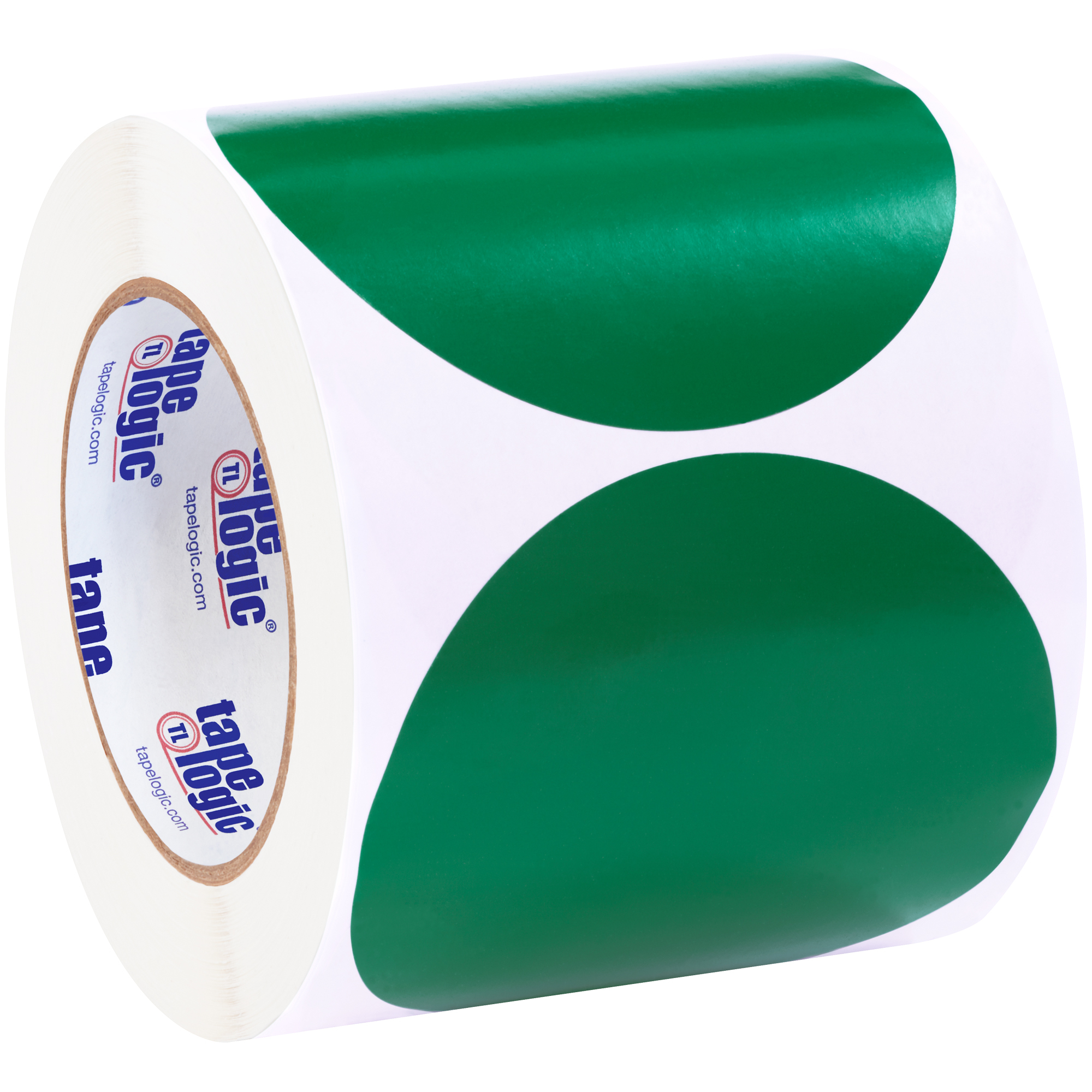 Tape Logic® Inventory Circle Labels, 4", Green, 500/Roll