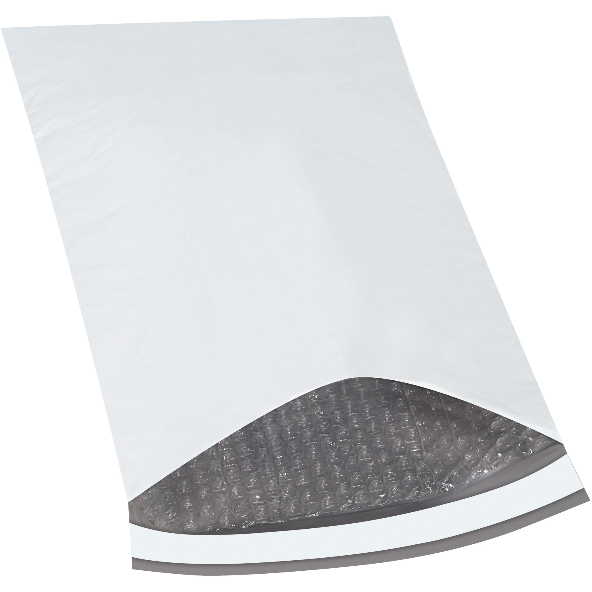 Bubble Lined Poly Mailers, 10 1/2" x 16", White, 100/Case