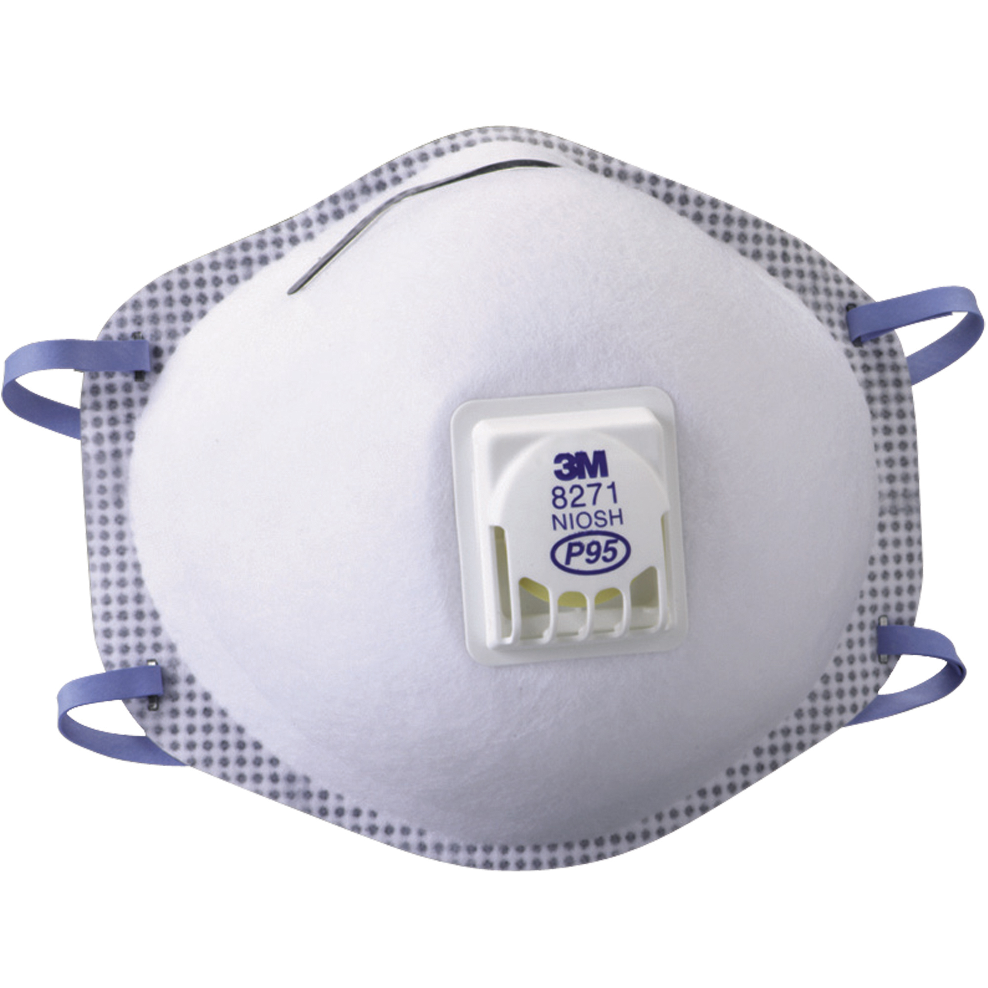 3M™ 8271 Oil-Proof Respirator with Valve, White, 80/Case