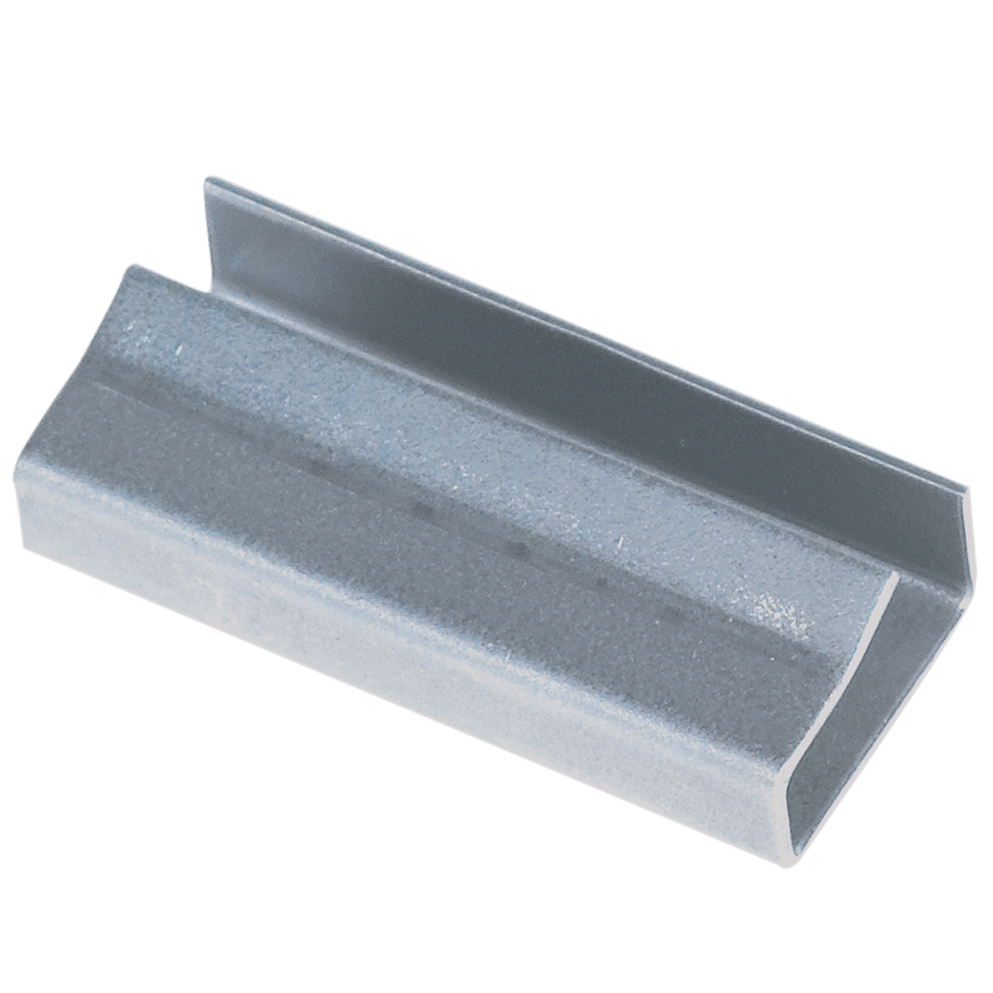 Metal Poly Strapping Seals, Open/Snap On, 1/2", Silver, 2500/Case