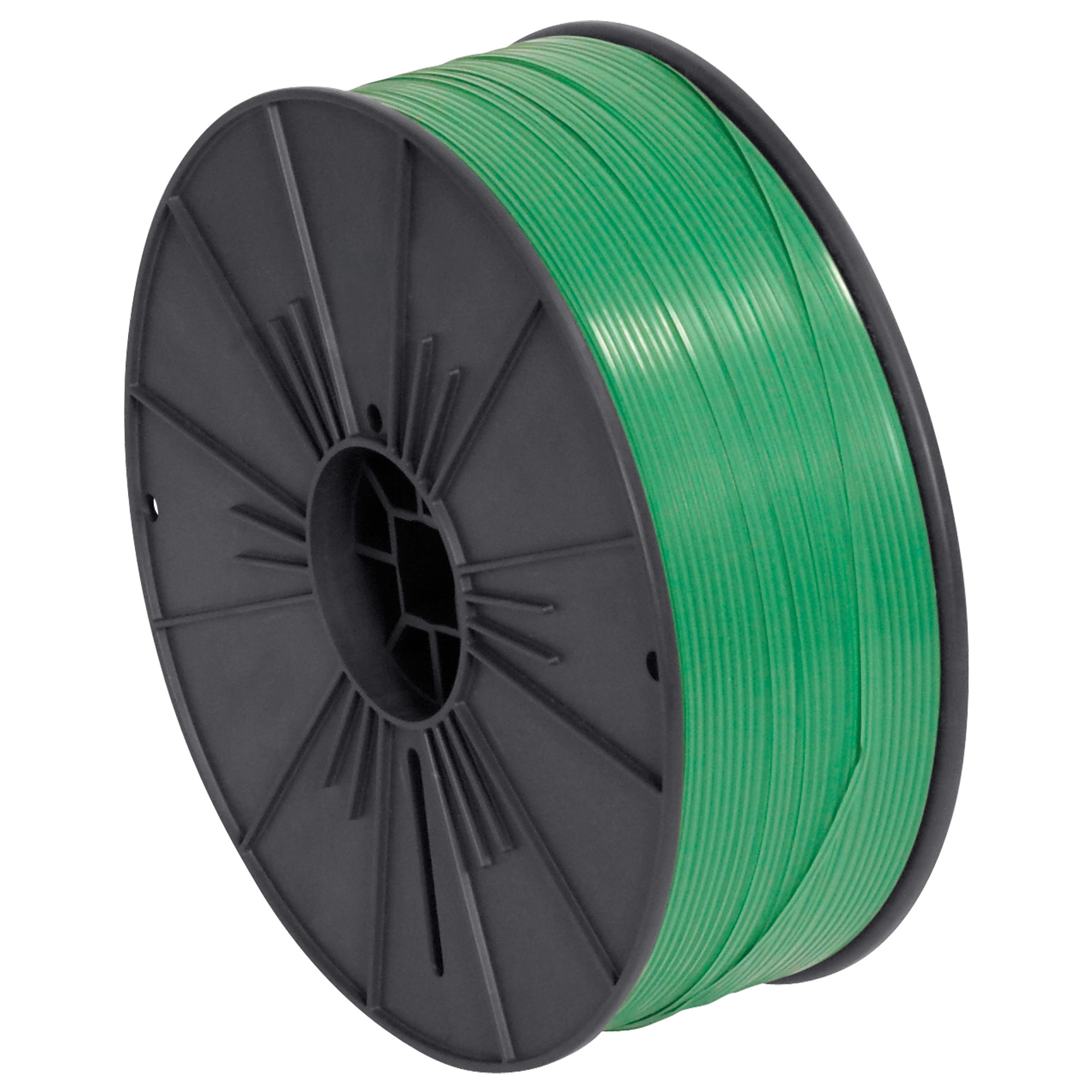 Plastic Twist Tie Spool, 5/32" x 7000', Green, 1/Case
