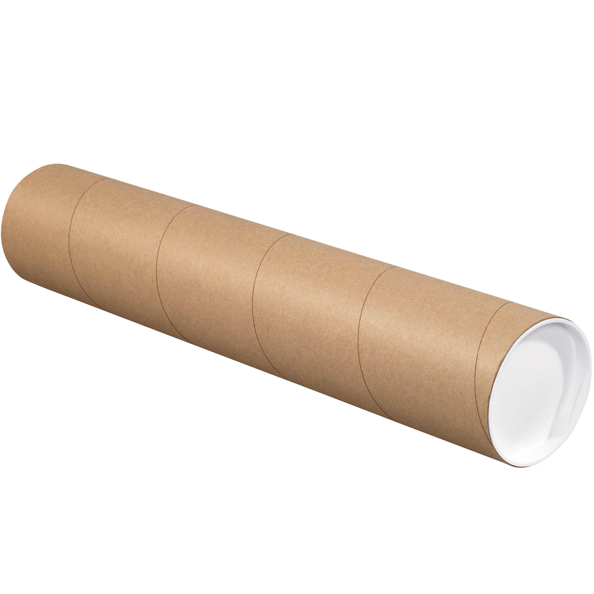 Mailing Tubes with Caps, 4" x 36", Kraft, 15/Case