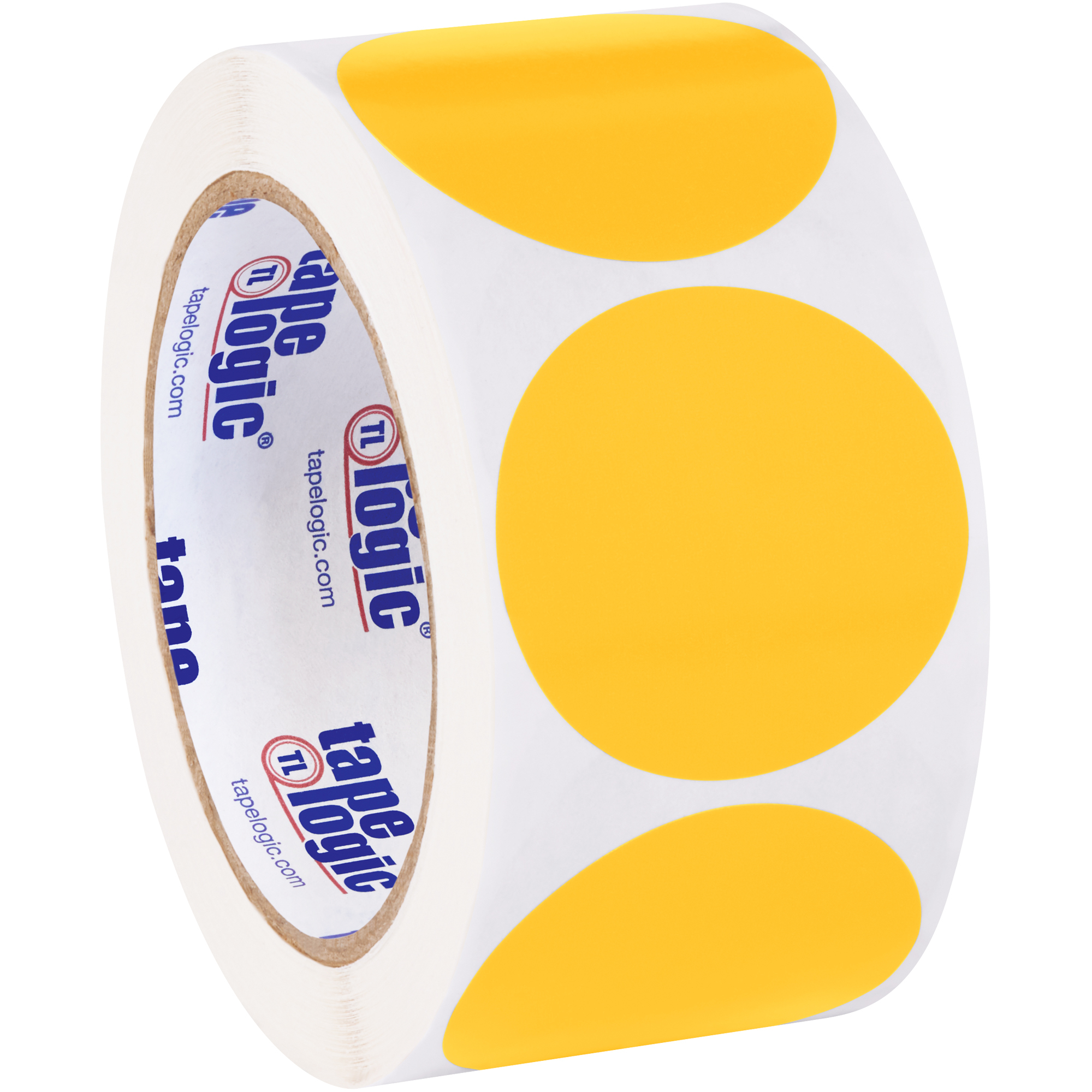 Tape Logic® Inventory Circle Labels, 2", Fluorescent Orange, 500/Roll