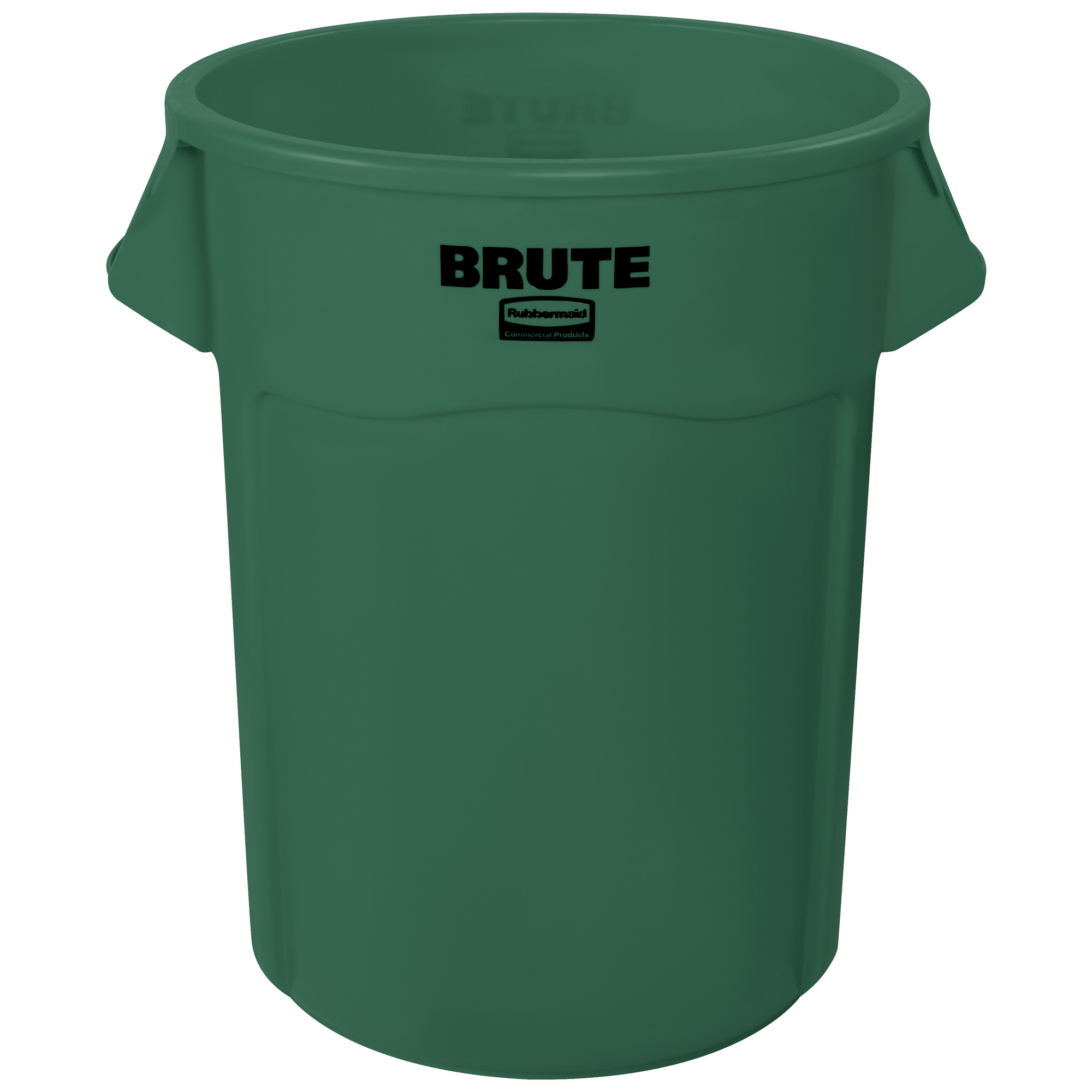 Rubbermaid® Brute® Trash Can, 55 Gallon, 33" x 26", Green, 1/Each