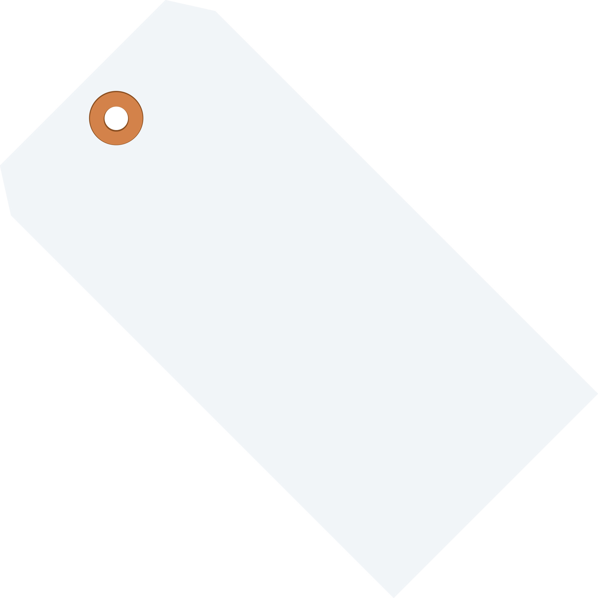 Shipping Tags, 13 Pt., 5 1/4" x 2 5/8", White, 1000/Case