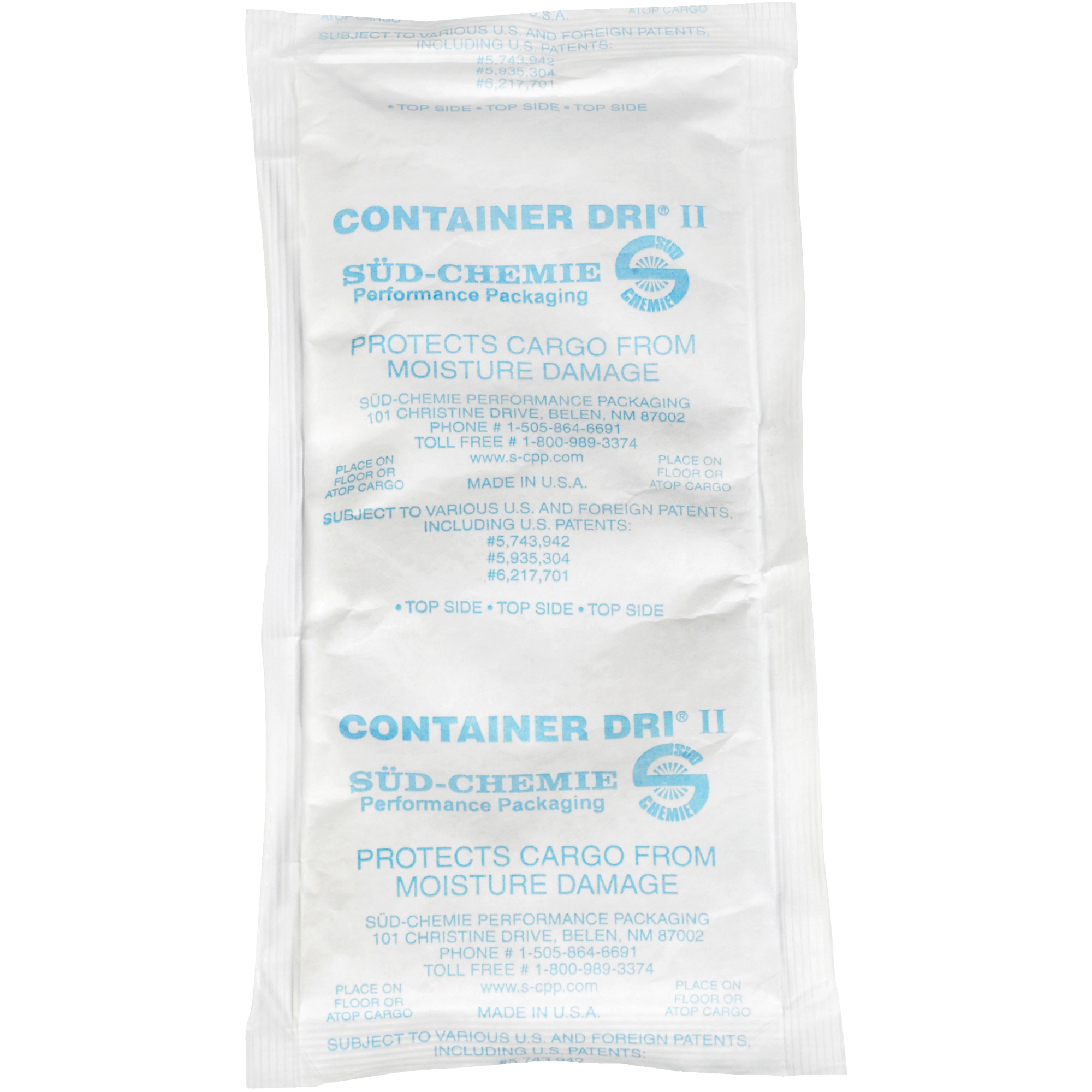 Container Dri® II Individual Bags, 10" x 5 3/4" x 1", White, 32/Case