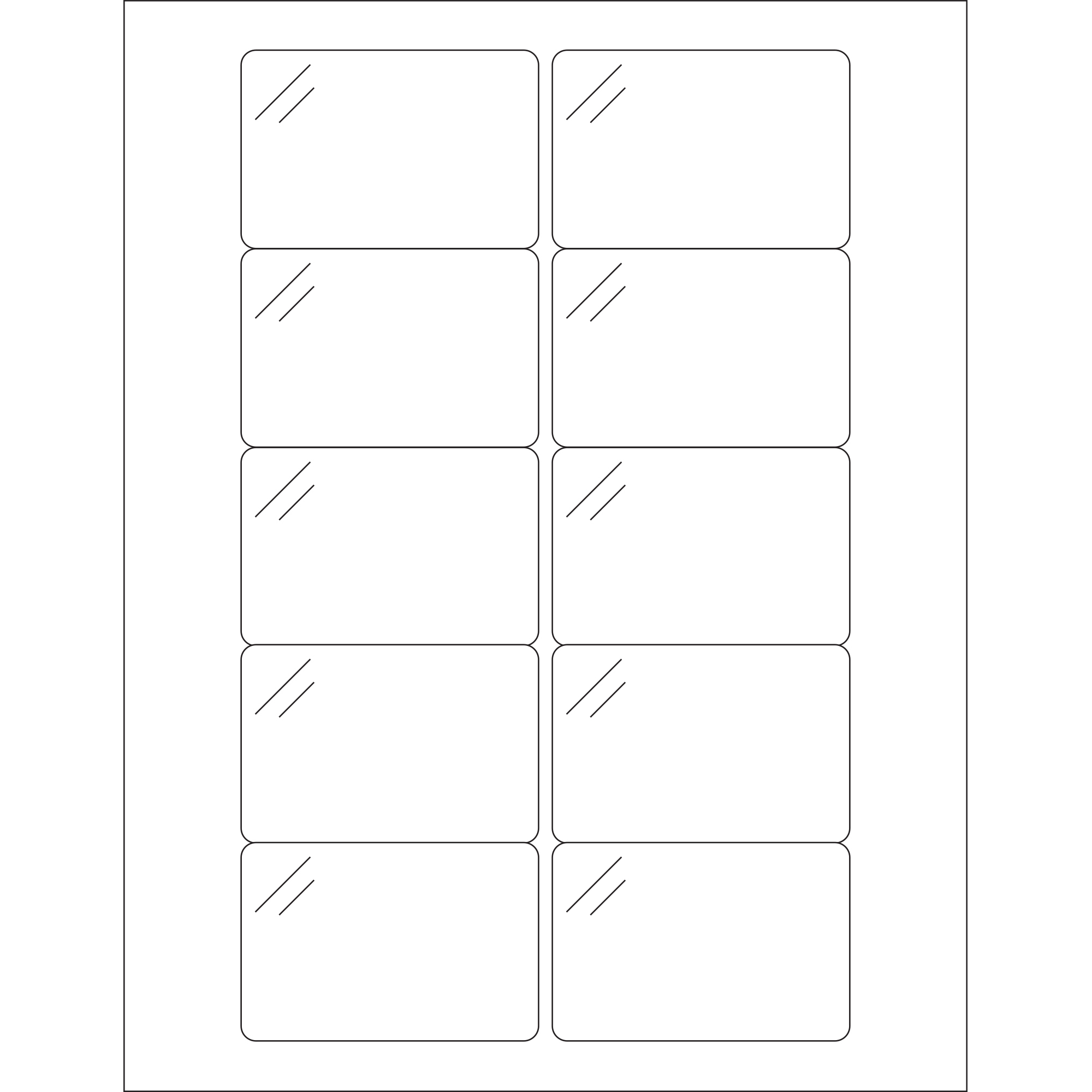 3 x 2 Pure Clear Rectangle Laser Labels 100 SHEETS