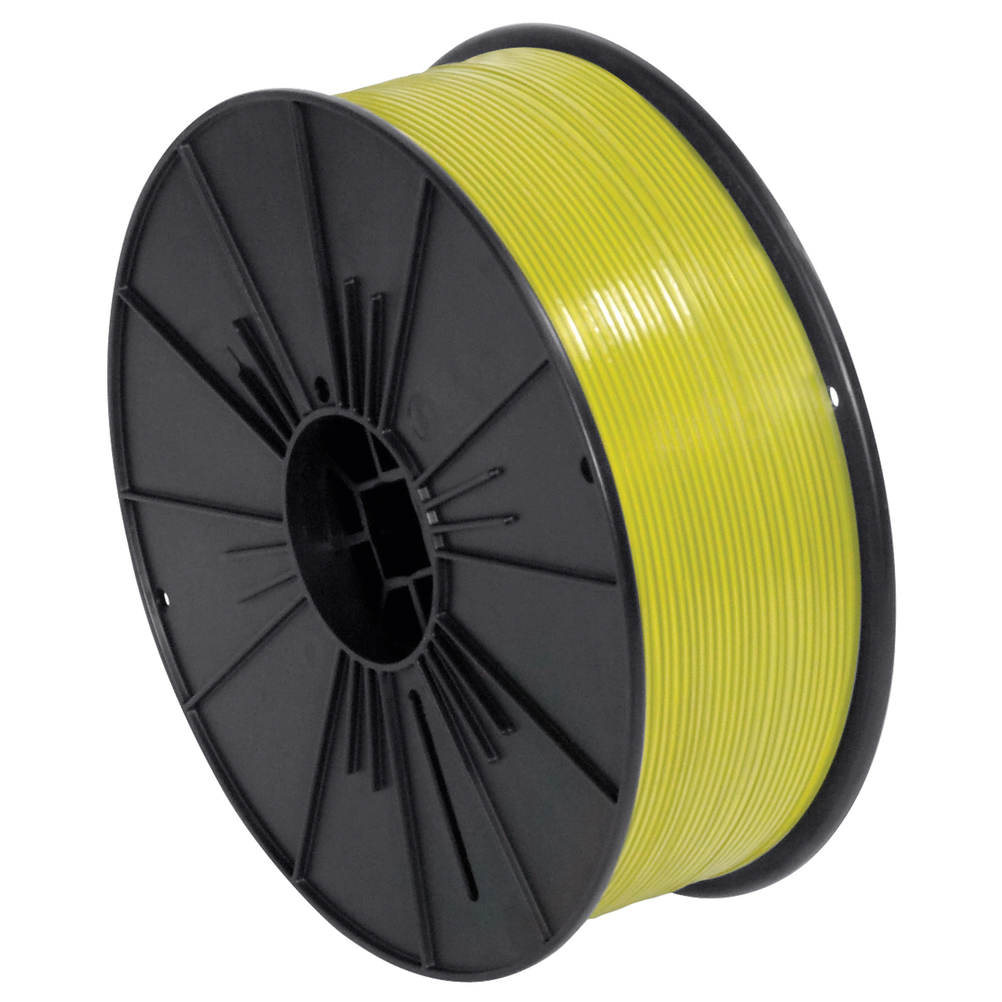 Plastic Twist Tie Spool, 5/32" x 7000', Yellow, 1/Case