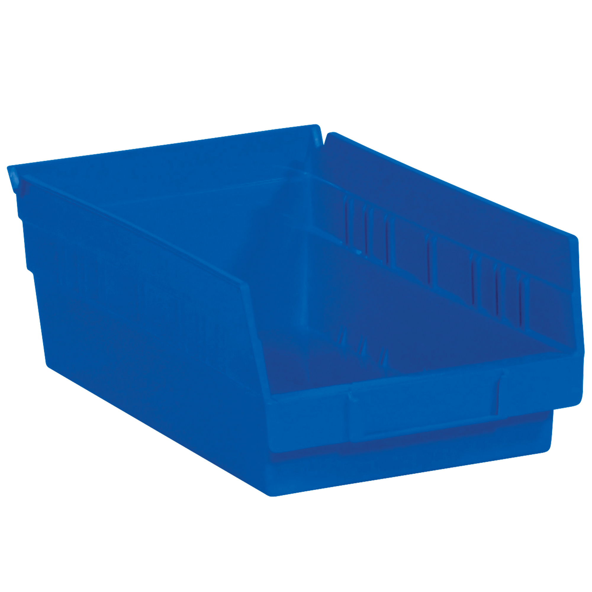 Plastic Shelf Bin Boxes, 11 5/8" x 6 5/8" x 4", Blue, 30/Case