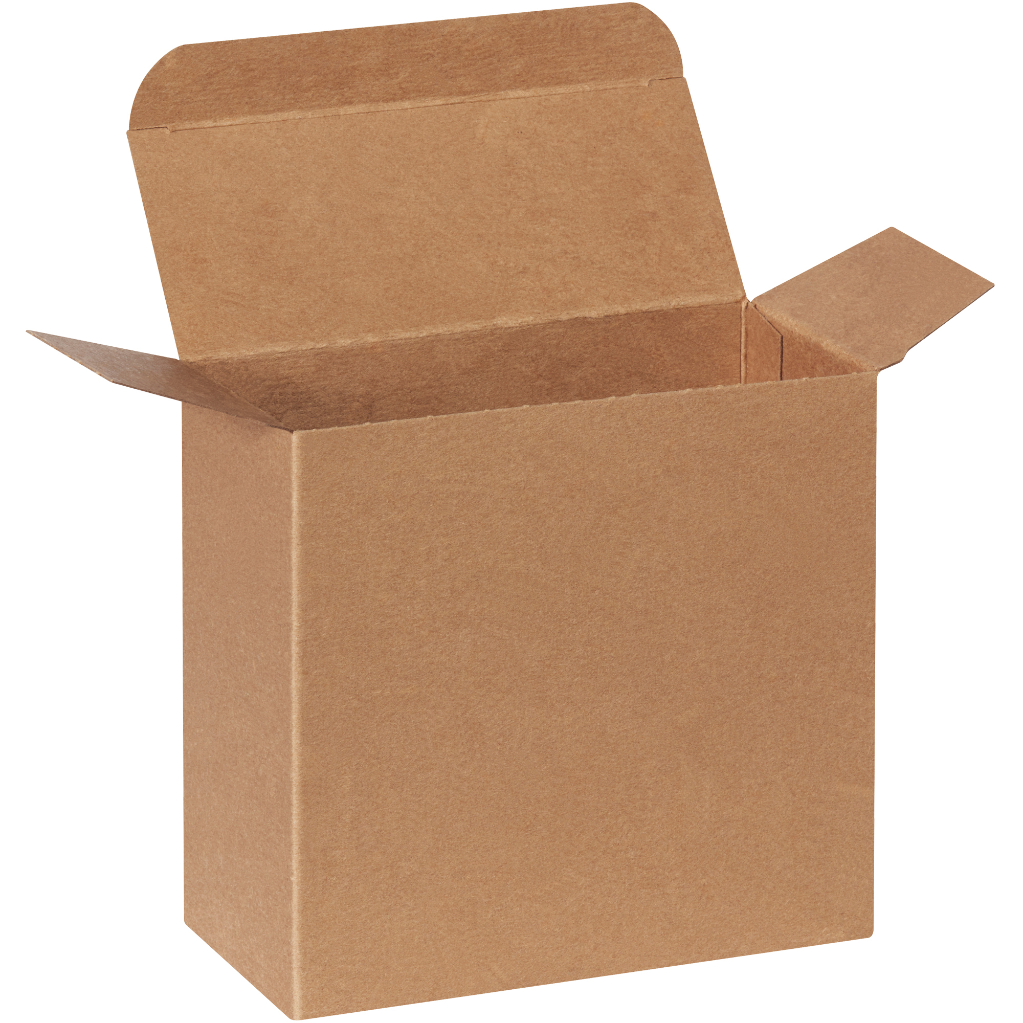 Reverse Tuck Folding Cartons, 5 1/4" x 2 1/4" x 5 1/4", Kraft, 250/Case