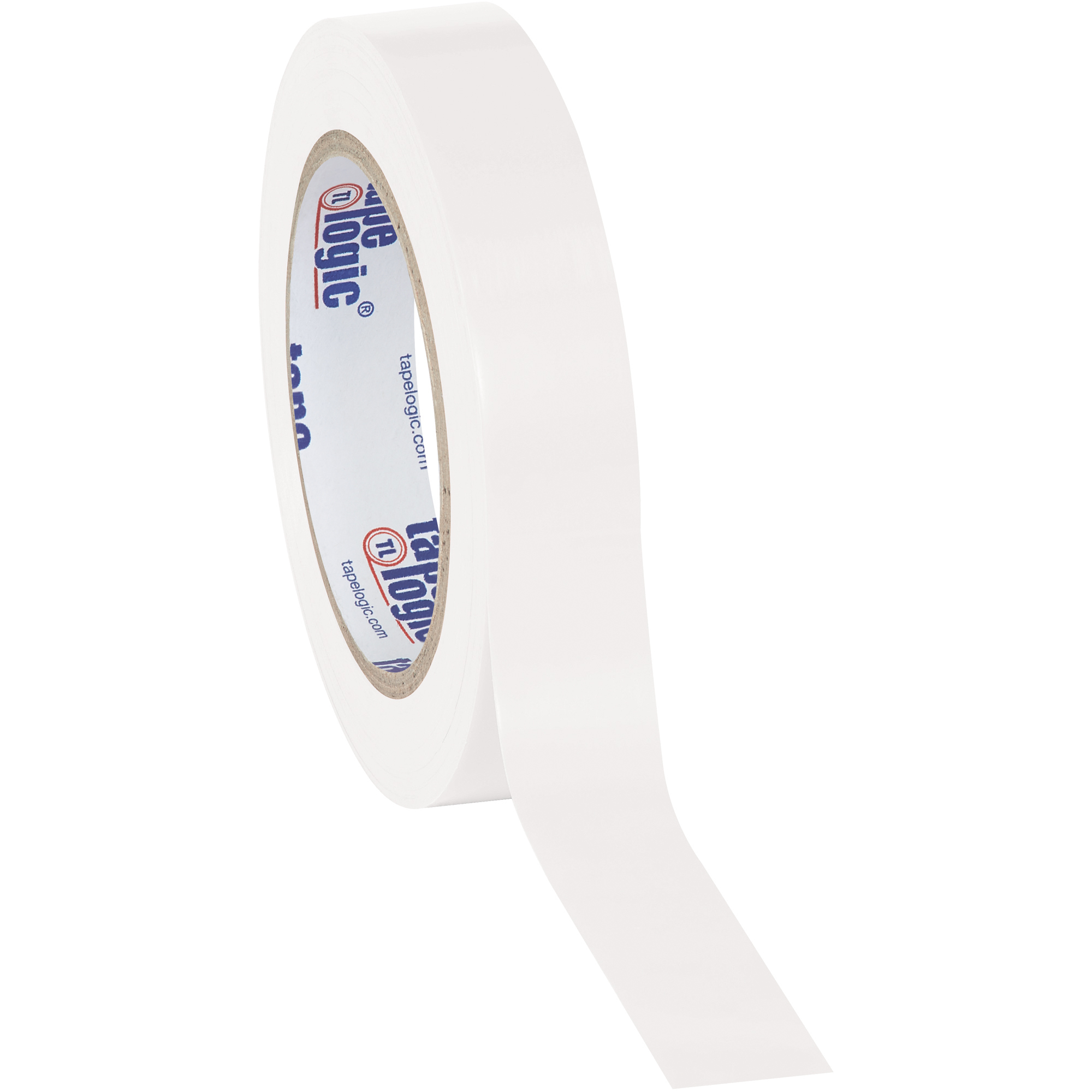 Tape Logic® Solid Vinyl Safety Tape, 6.0 Mil, 1" x 36 yds, White, 48/Case
