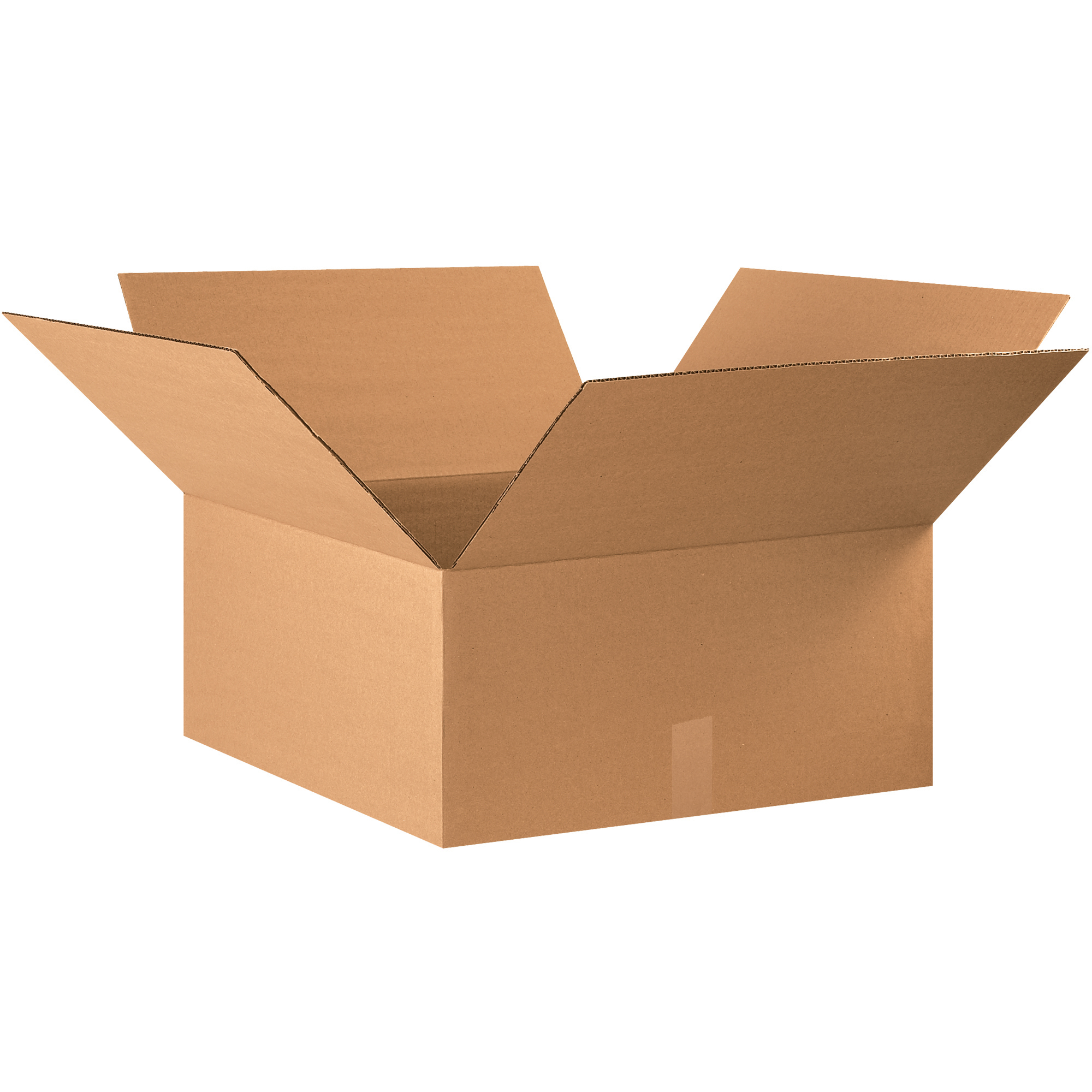 Corrugated Boxes, 22" x 22" x 10", Kraft, 15/Bundle; 120/Skid