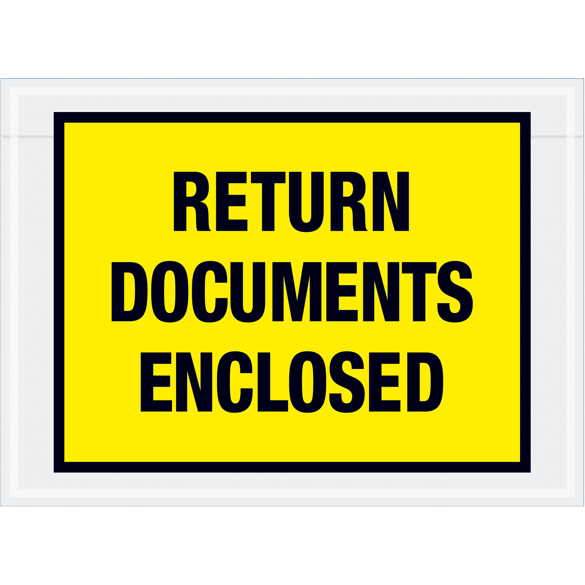 Tape Logic® "Return Documents Enclosed" Envelopes, 7 1/2" x 5 1/2", Yellow, 1000/Case