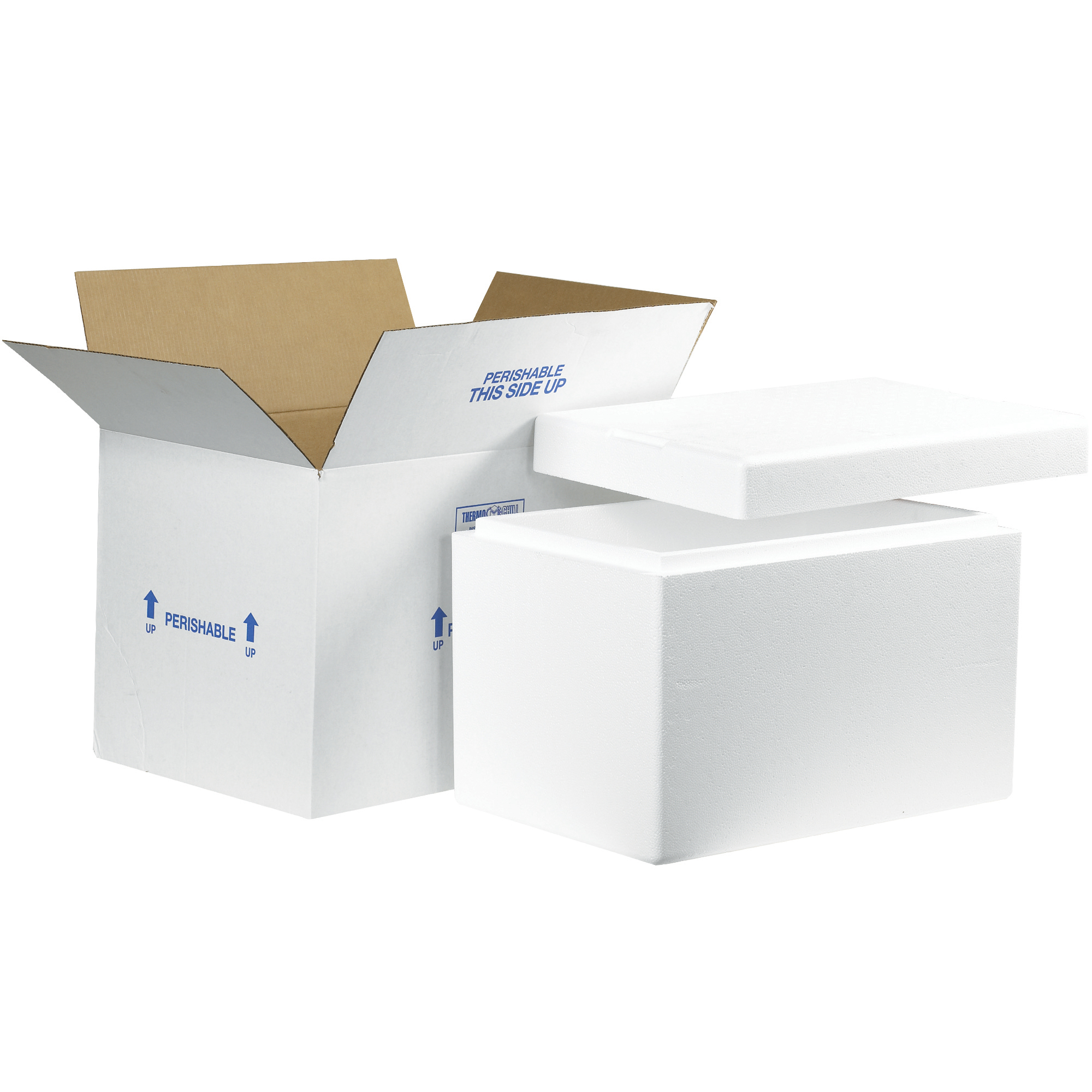 Insulated Shipping Kits, 19" x 12" x 12 1/2", White, 1/Case