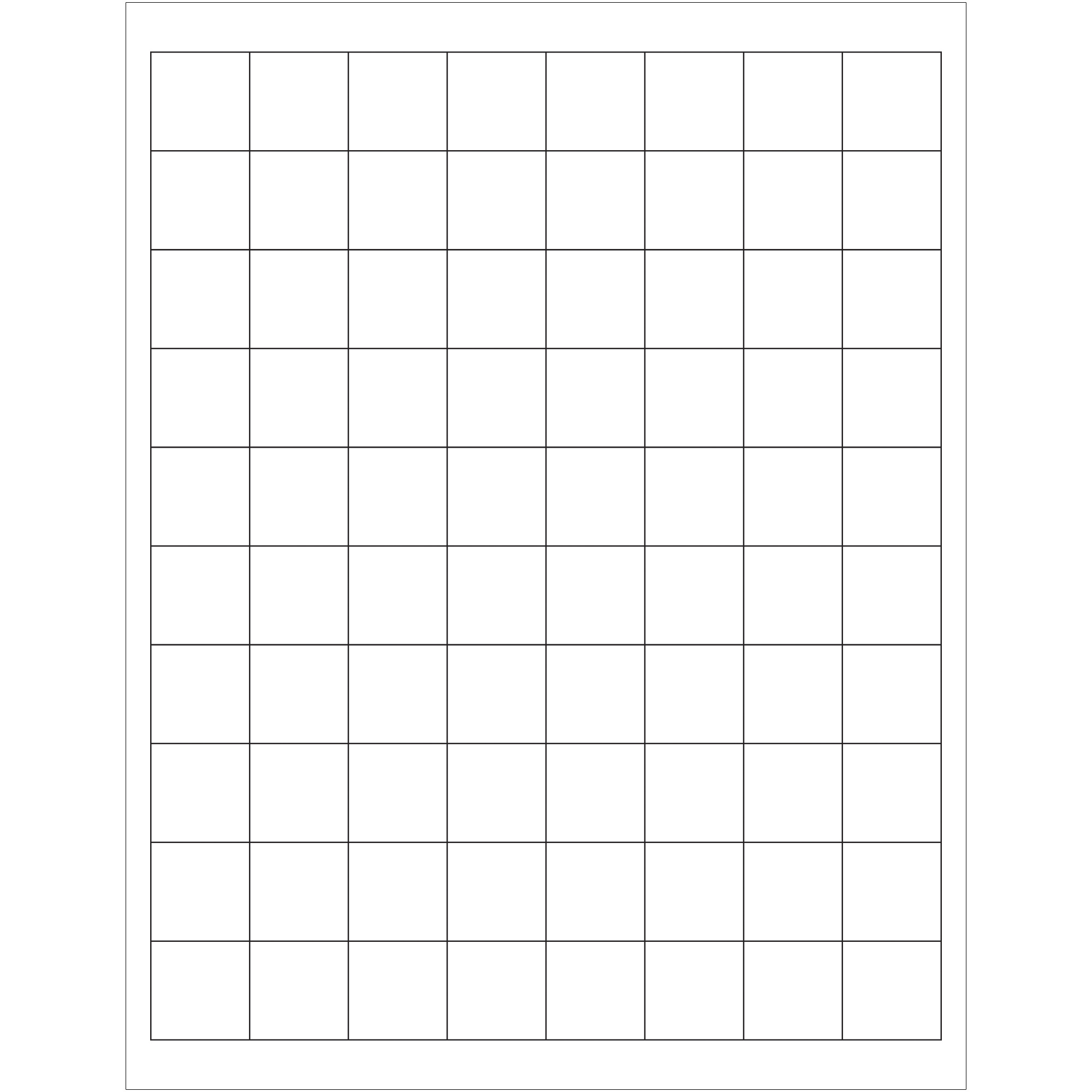 Tape Logic® Weather-Resistant Laser Labels, 1" x 1", White, 8000/Case