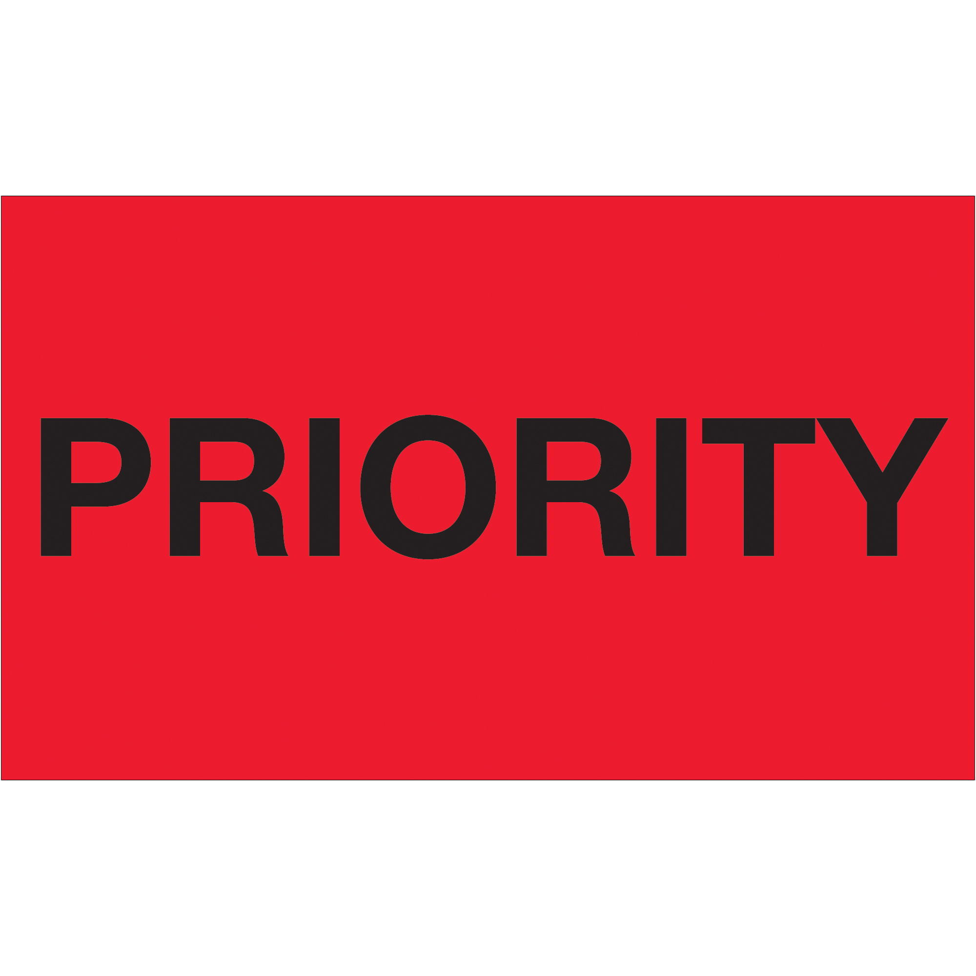 Tape Logic® Labels, "Priority", 3" x 5", Fluorescent Red, 500/Roll