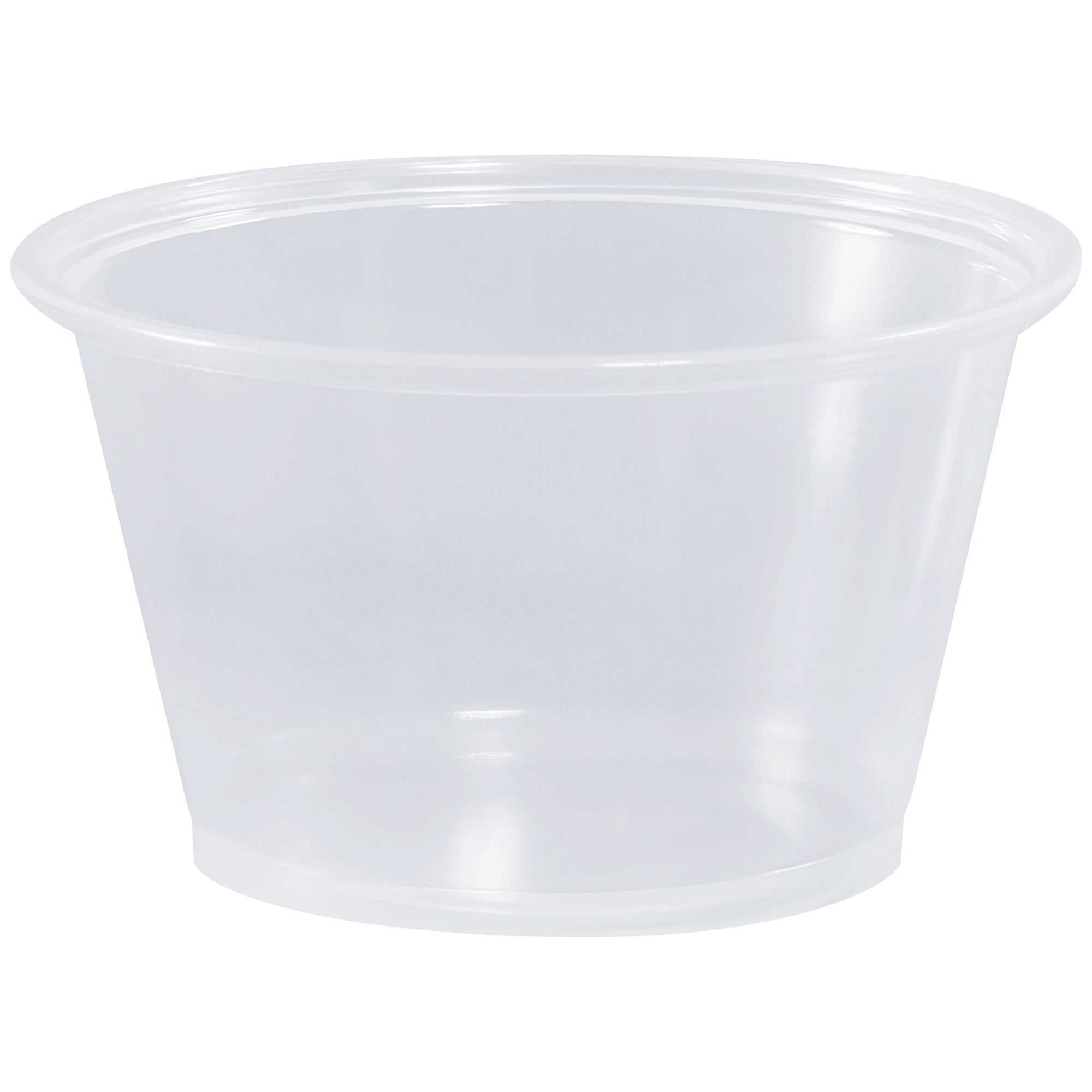 Plastic Portion Cups, 4 oz., Clear, 2500/Case