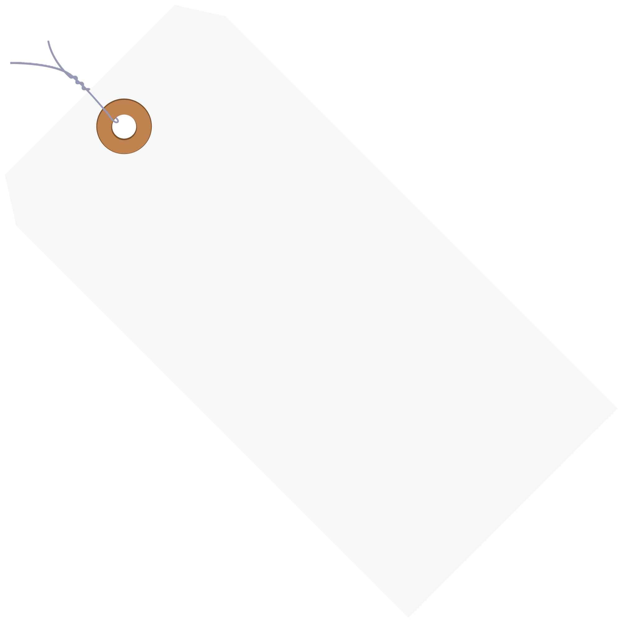 Shipping Tags, Pre-Wired, 13 Pt., 4 3/4" x 2 3/8", White, 1000/Case