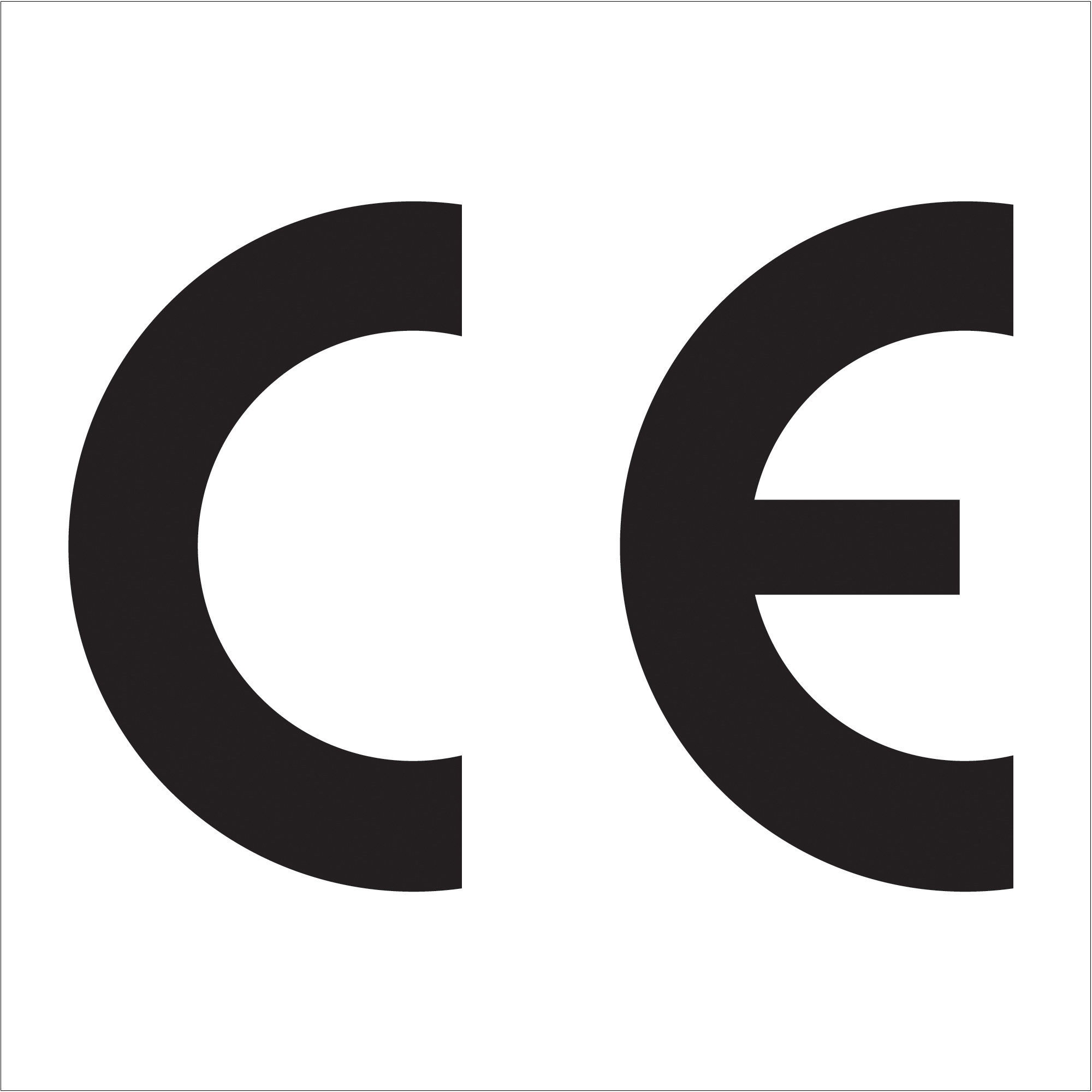 Tape Logic® Labels, "C E" Regulated, 1" x 1", Black/White, 500/Roll