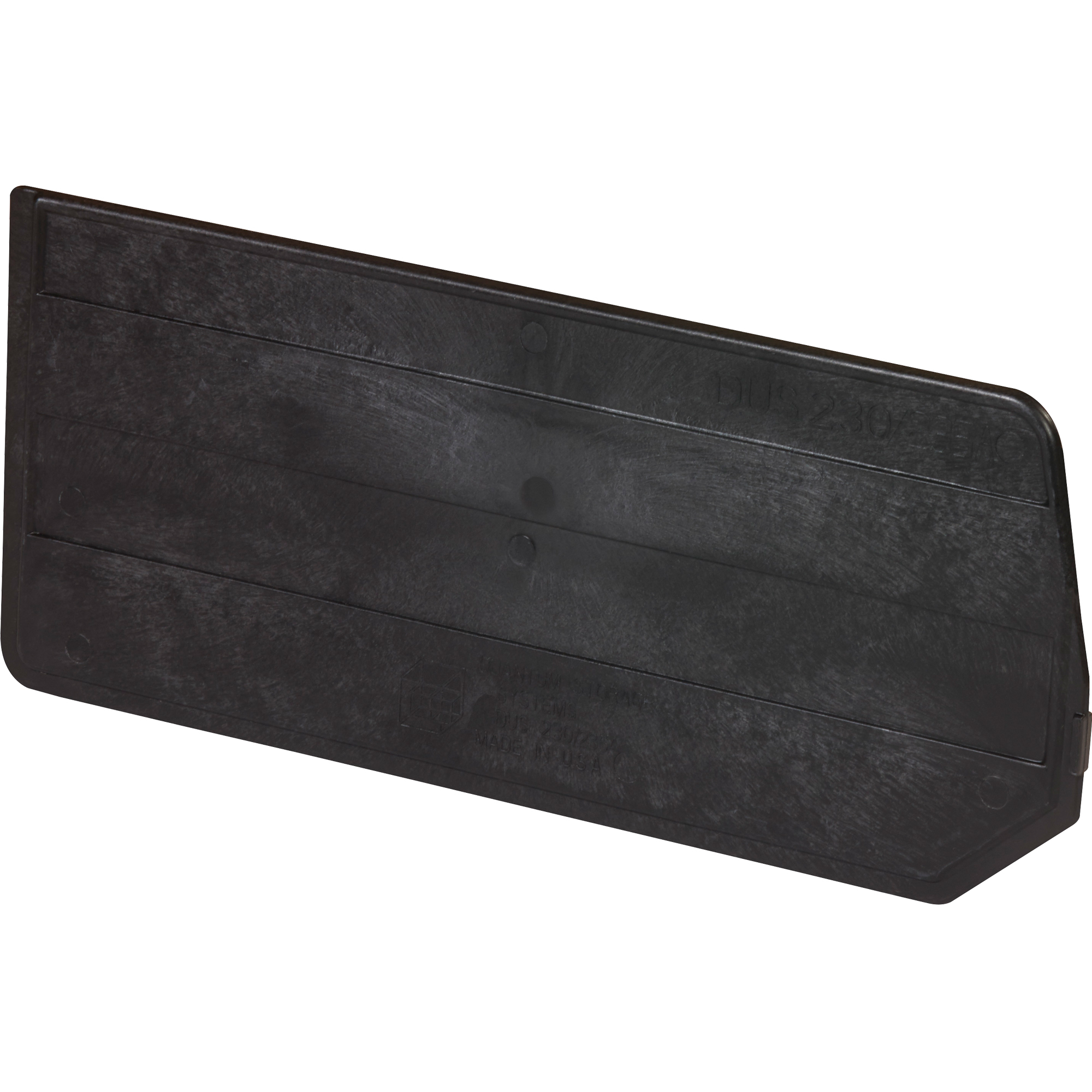 Stack & Hang Bin Dividers, 10 1/8" x 4 3/4", Black, 6/Case