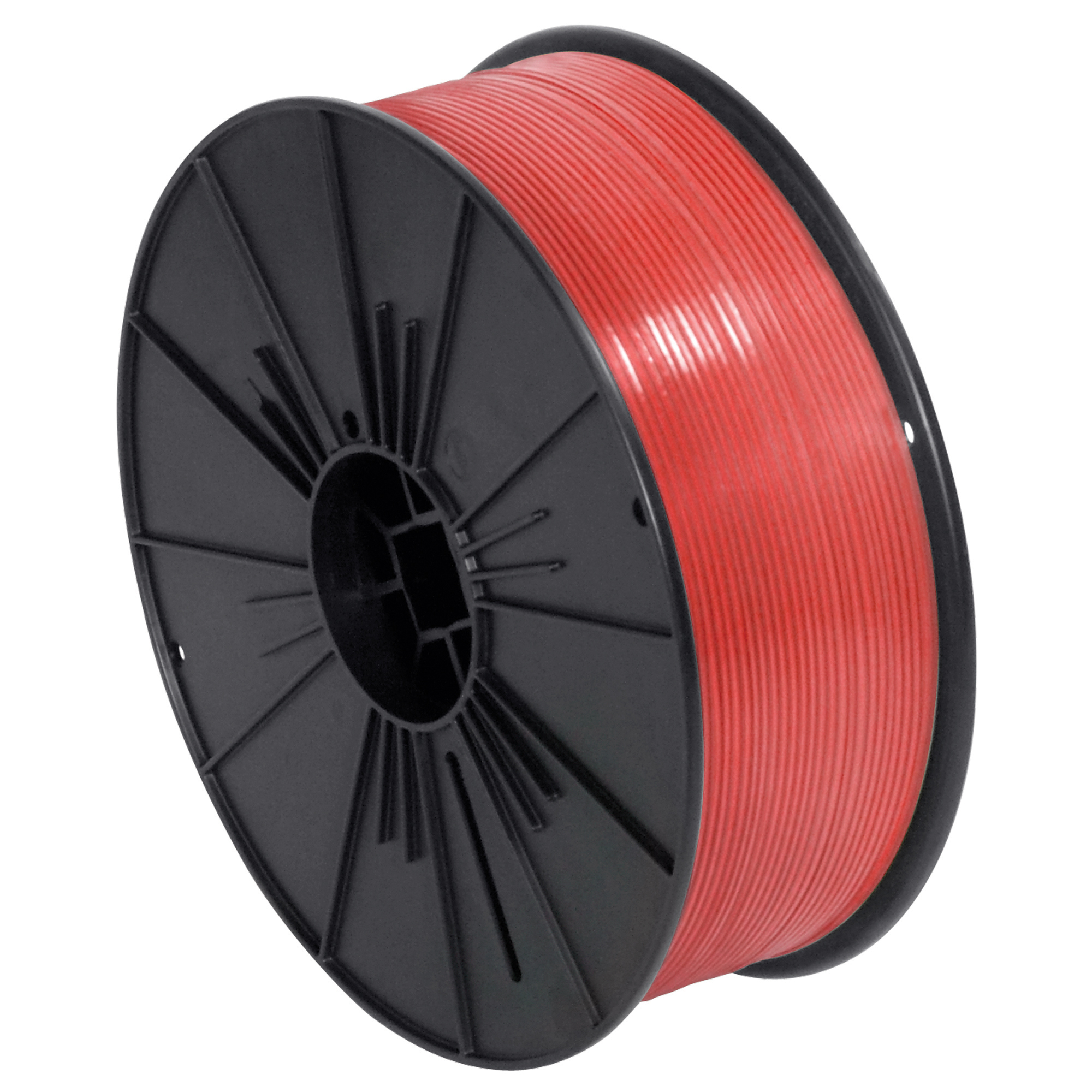 Plastic Twist Tie Spool, 5/32" x 7000', Red, 1/Case