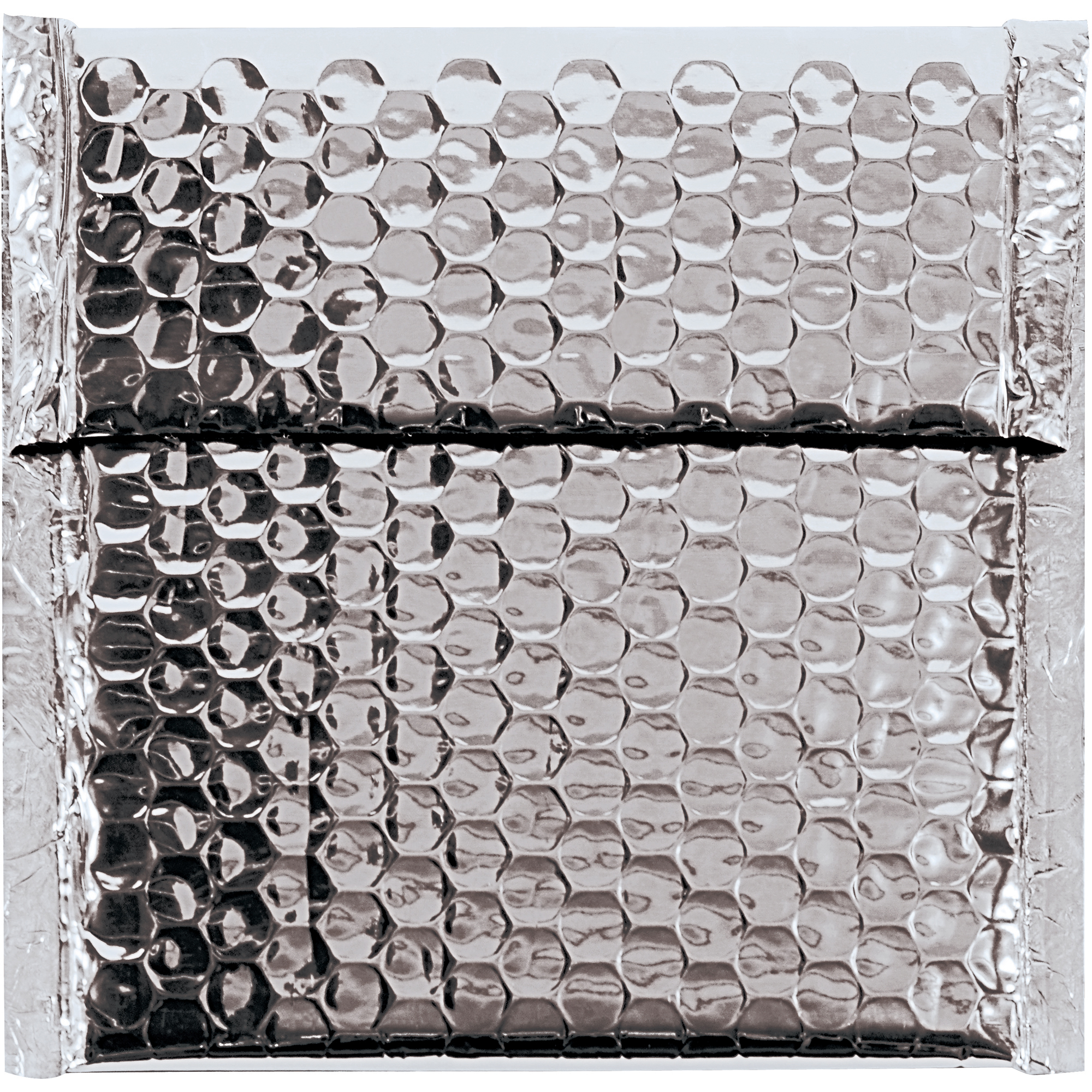 Glamour Bubble Mailers, 7" x 6 3/4", Silver, 72/Case