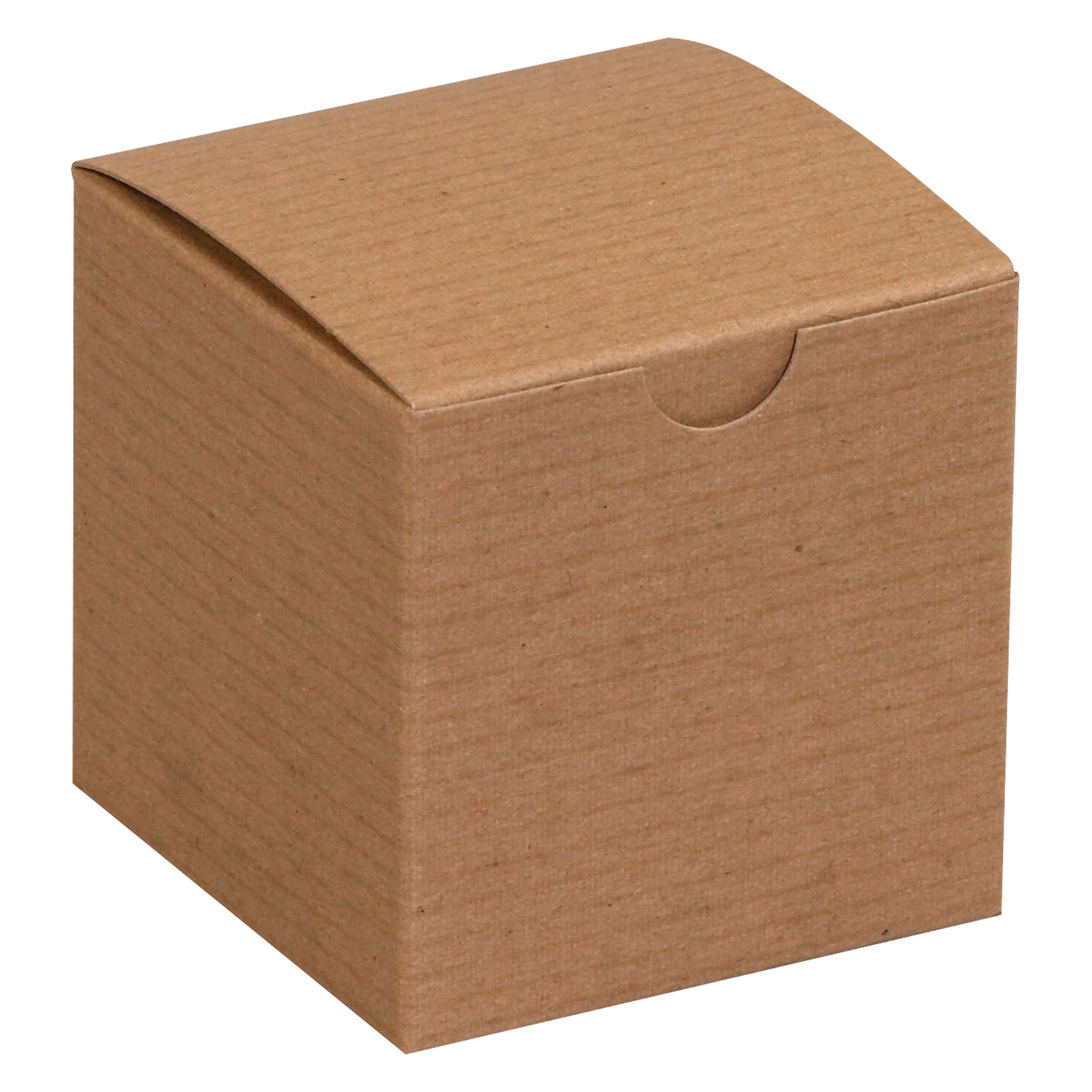 Gift Boxes, 3" x 3" x 3", Kraft, 100/Case