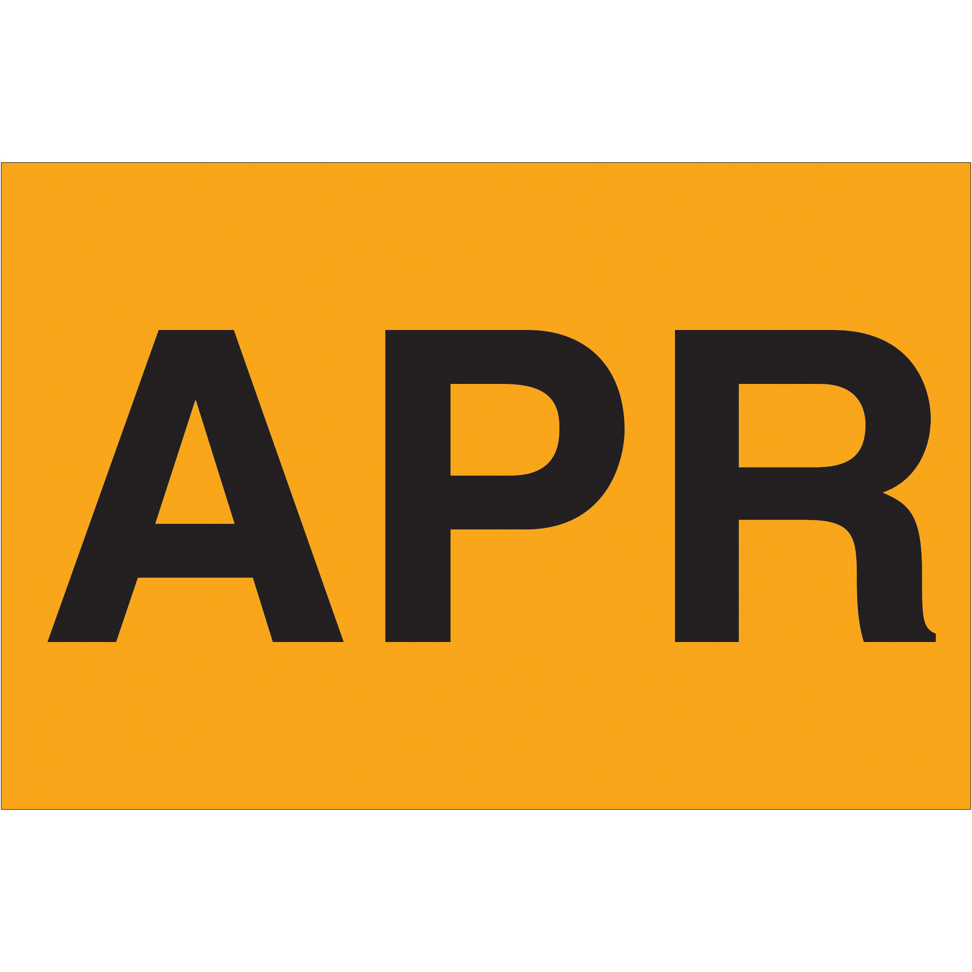 Tape Logic® Months of the Year Labels, "APR", 2" x 3", Fluorescent Orange, 500/Roll