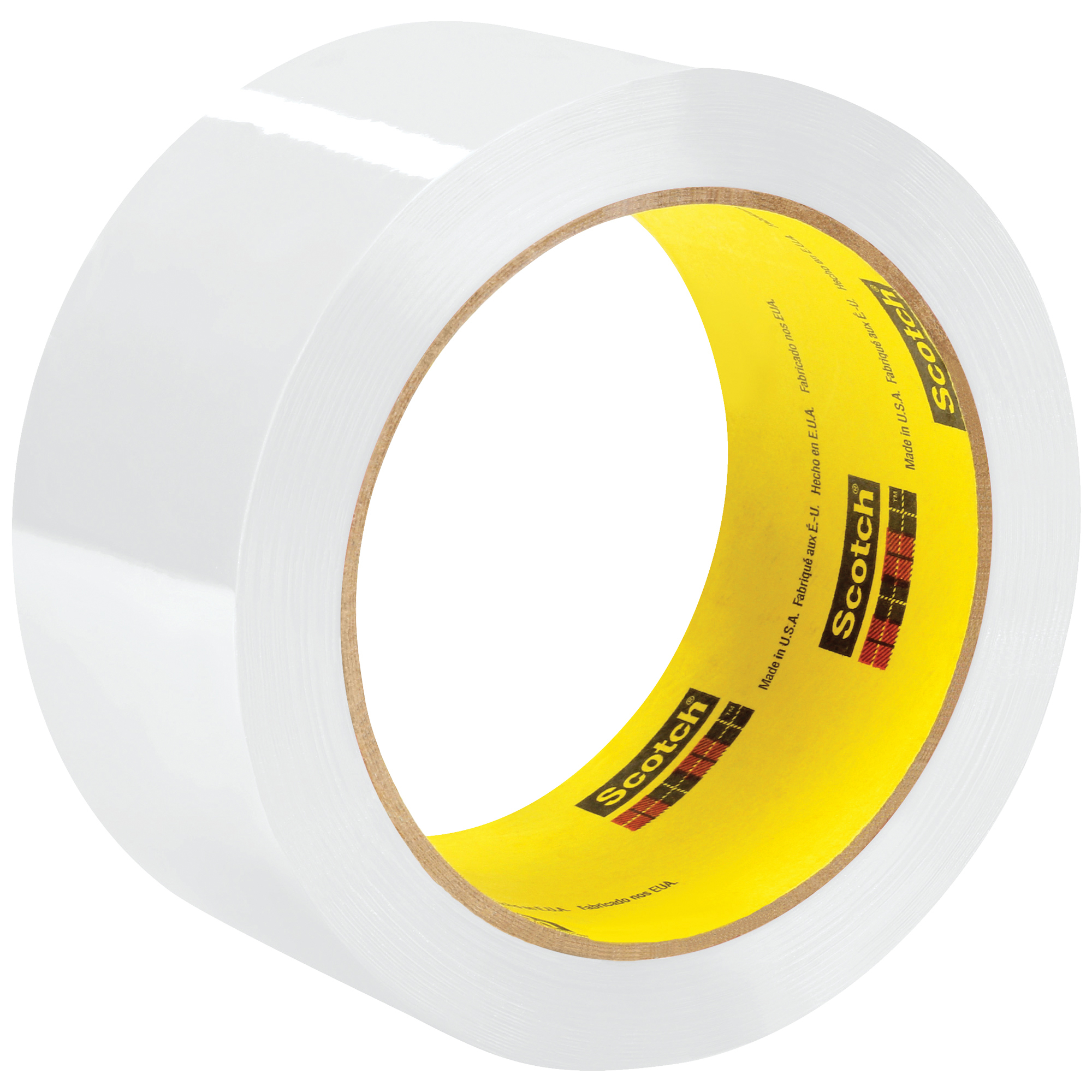 3M™ 373 Carton Sealing Tape, 2.5 Mil, 2" x 55 yds., White, 36/Case